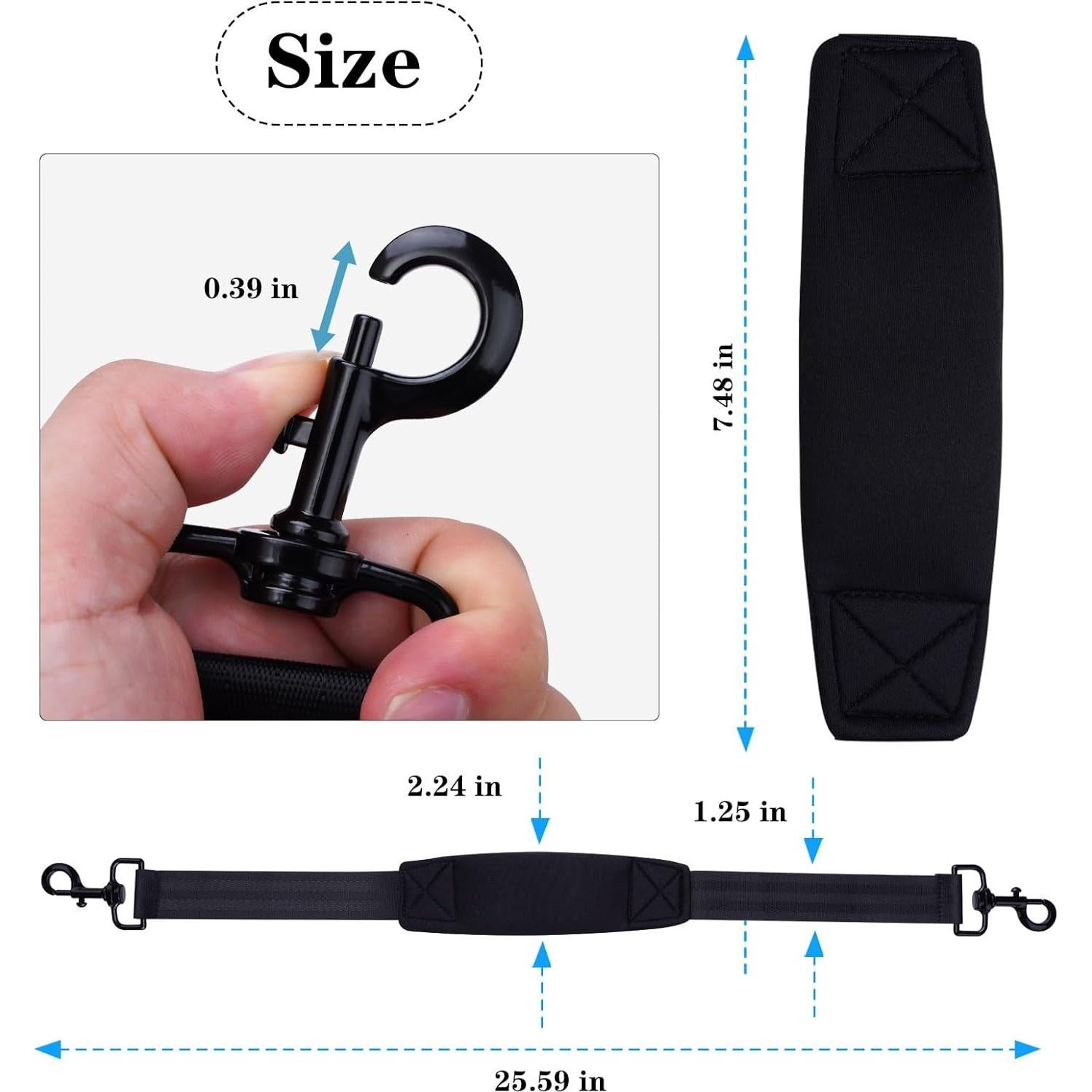 Correas de Transporte para Cochecito Babyzen Yoyo - Negro