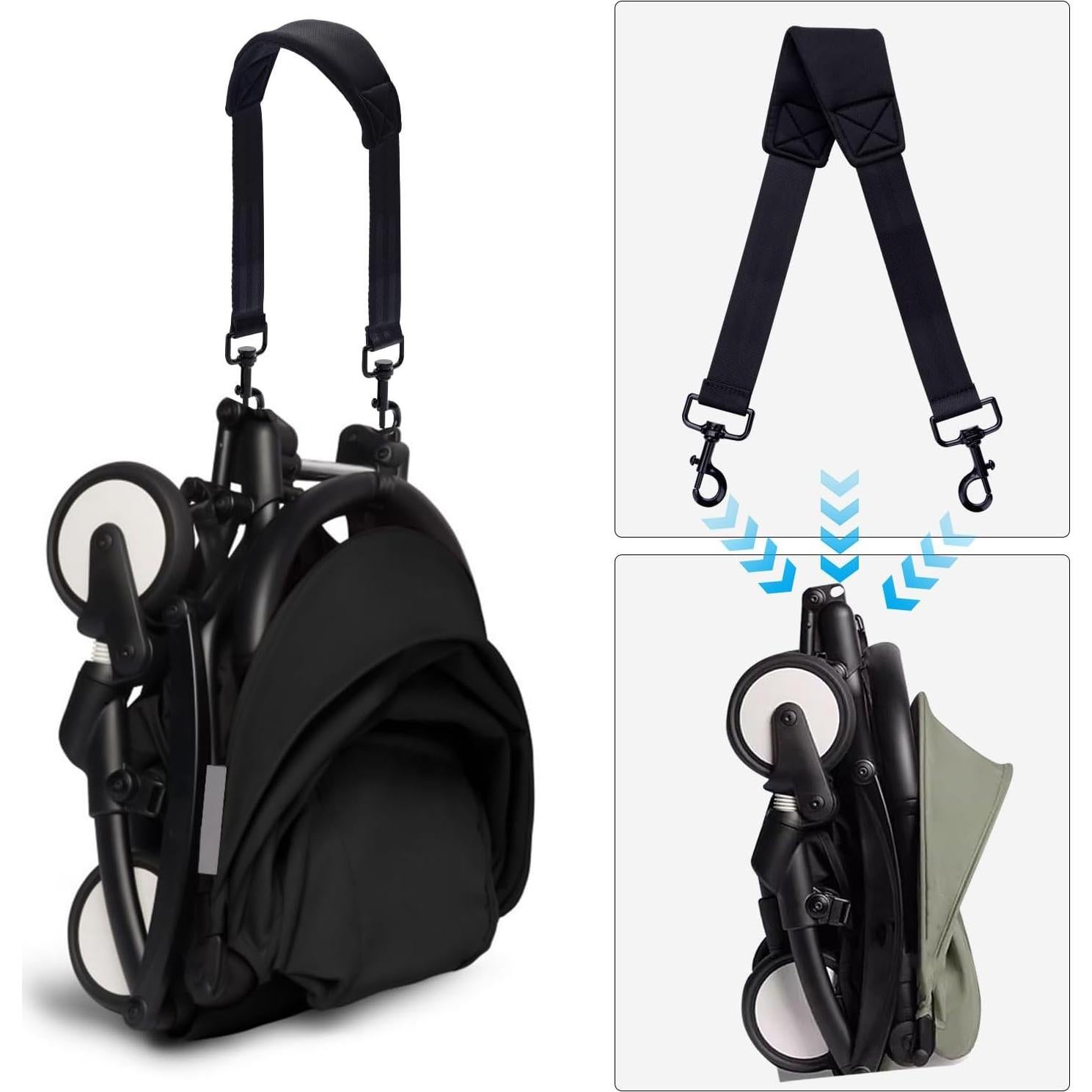 Correas de Transporte para Cochecito Babyzen Yoyo - Negro