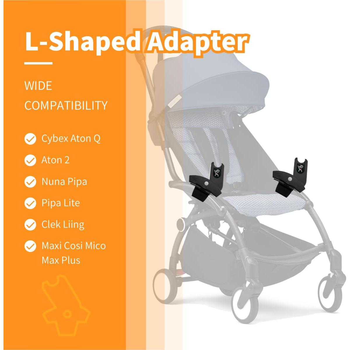 Adaptador de asiento de coche Babyzen YOYO YOYO2 L ligero