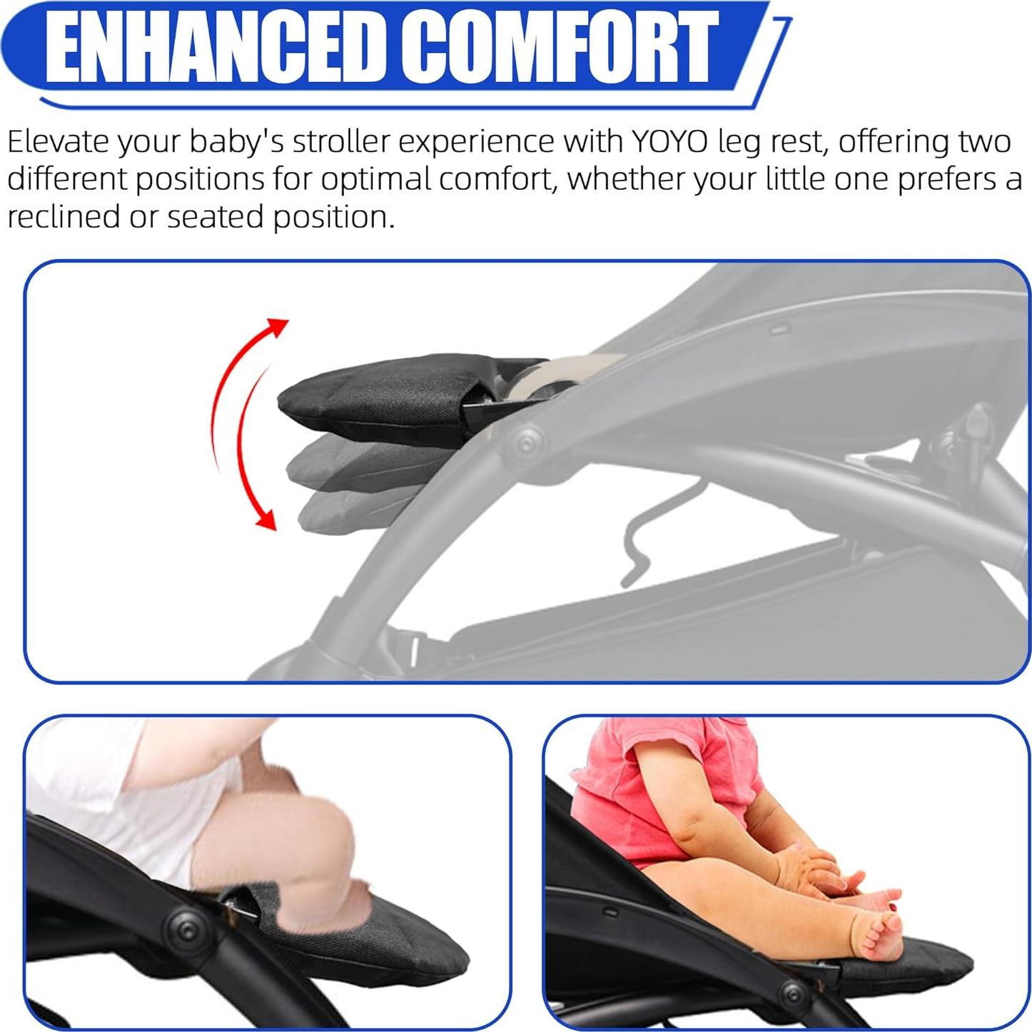 Reposa Piernas Acolchado LuQiBabe para Cochecito Babyzen YOYO