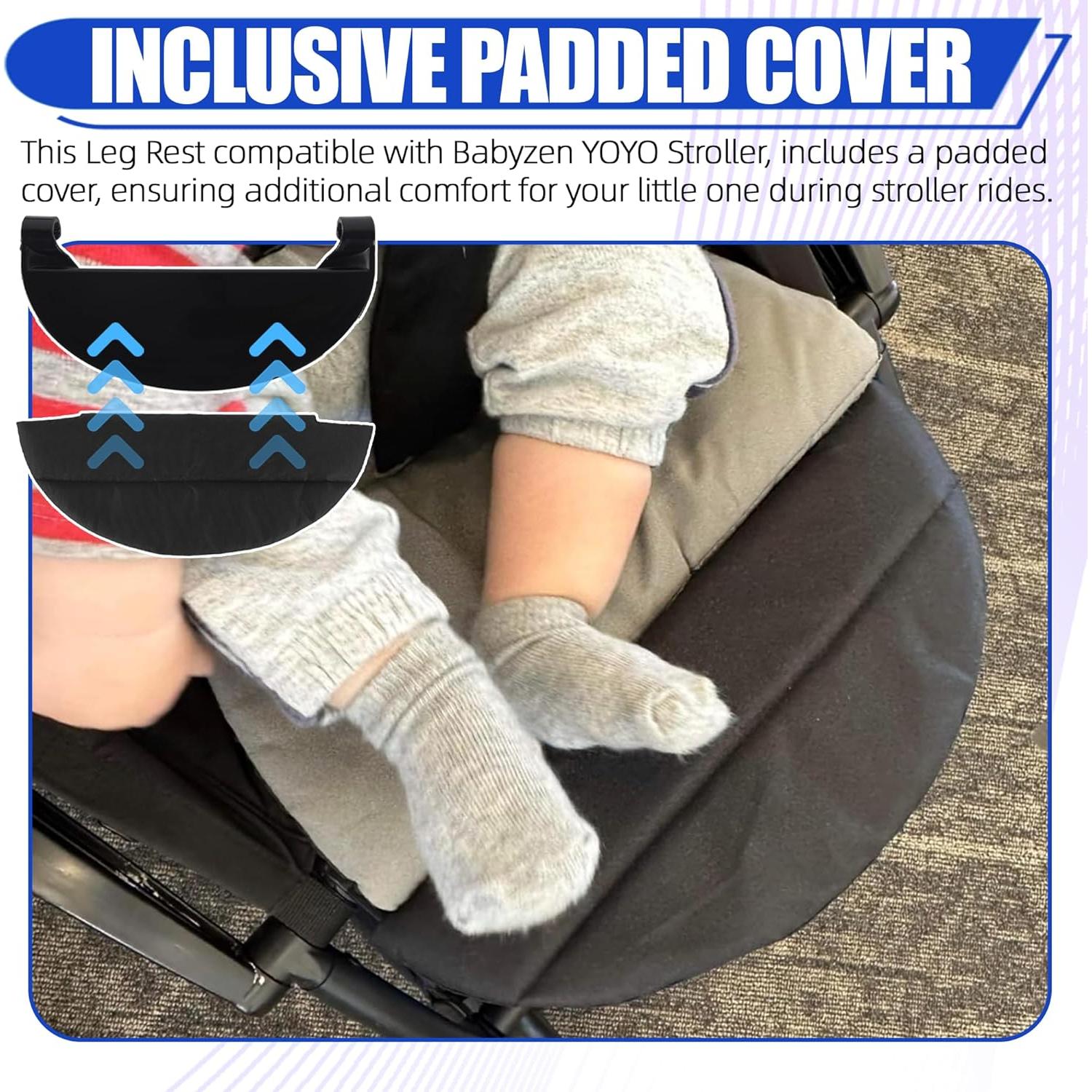 Reposa Piernas Acolchado LuQiBabe para Cochecito Babyzen YOYO