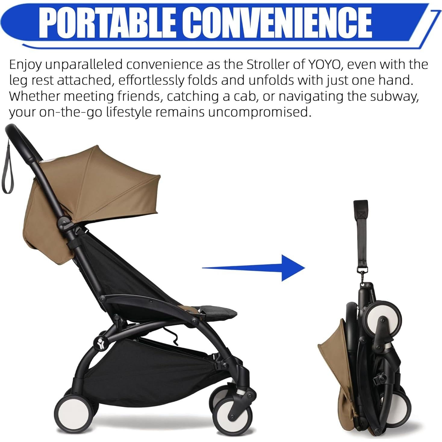 Reposa Piernas Acolchado LuQiBabe para Cochecito Babyzen YOYO