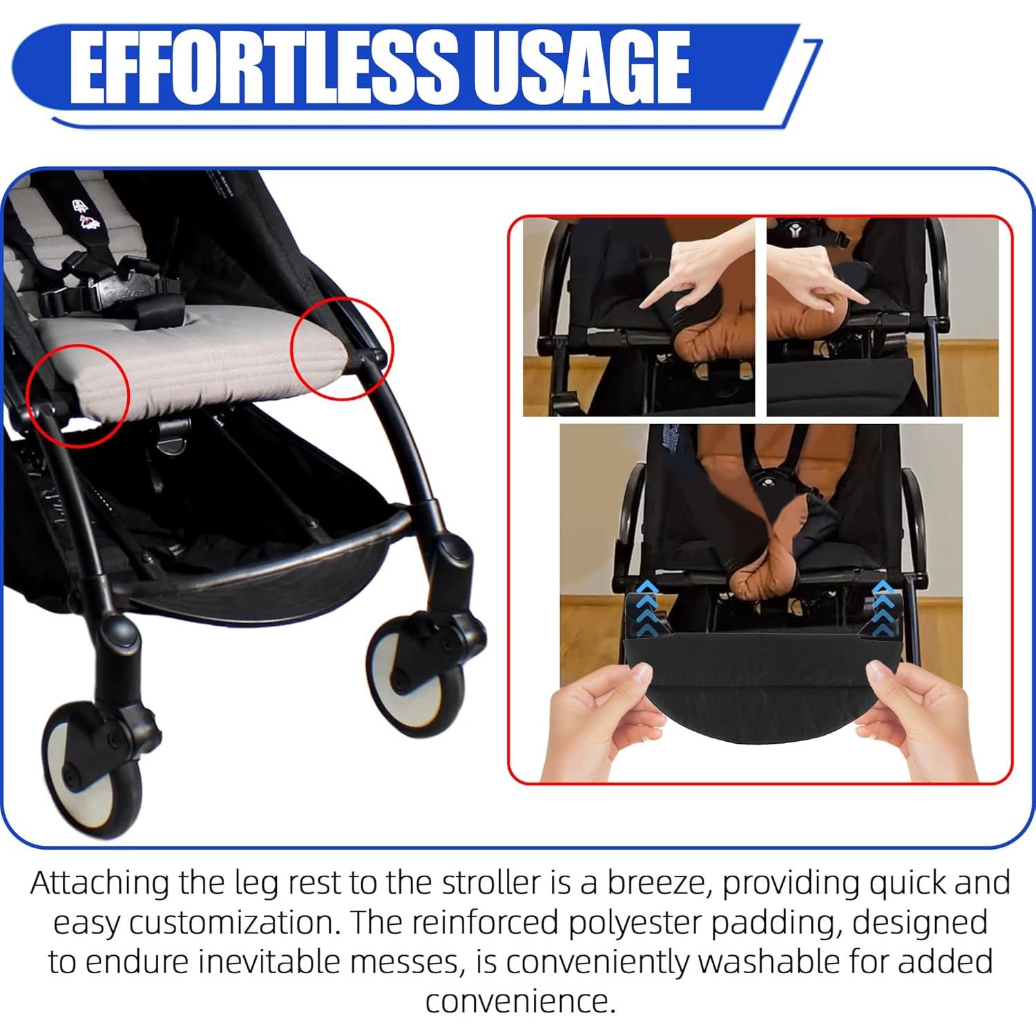 Reposa Piernas Acolchado LuQiBabe para Cochecito Babyzen YOYO