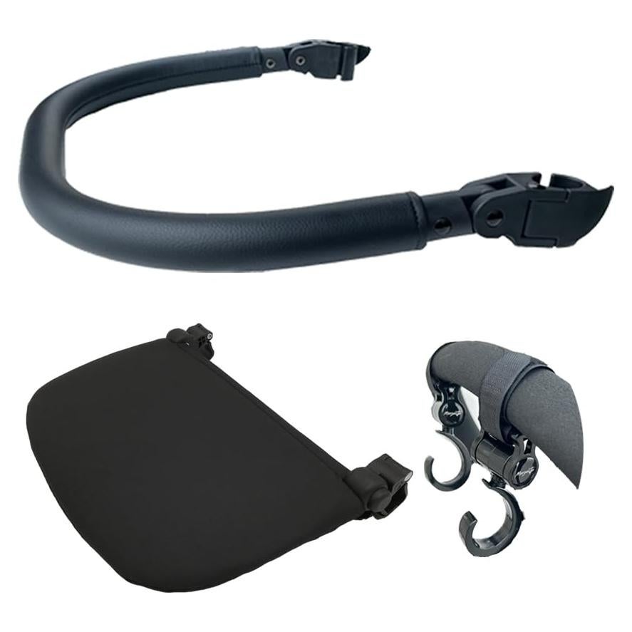 Set 3 Accesorios para Cochecito Babyzen YOYO 2 - Reposabrazos, Tablero y Ganchos