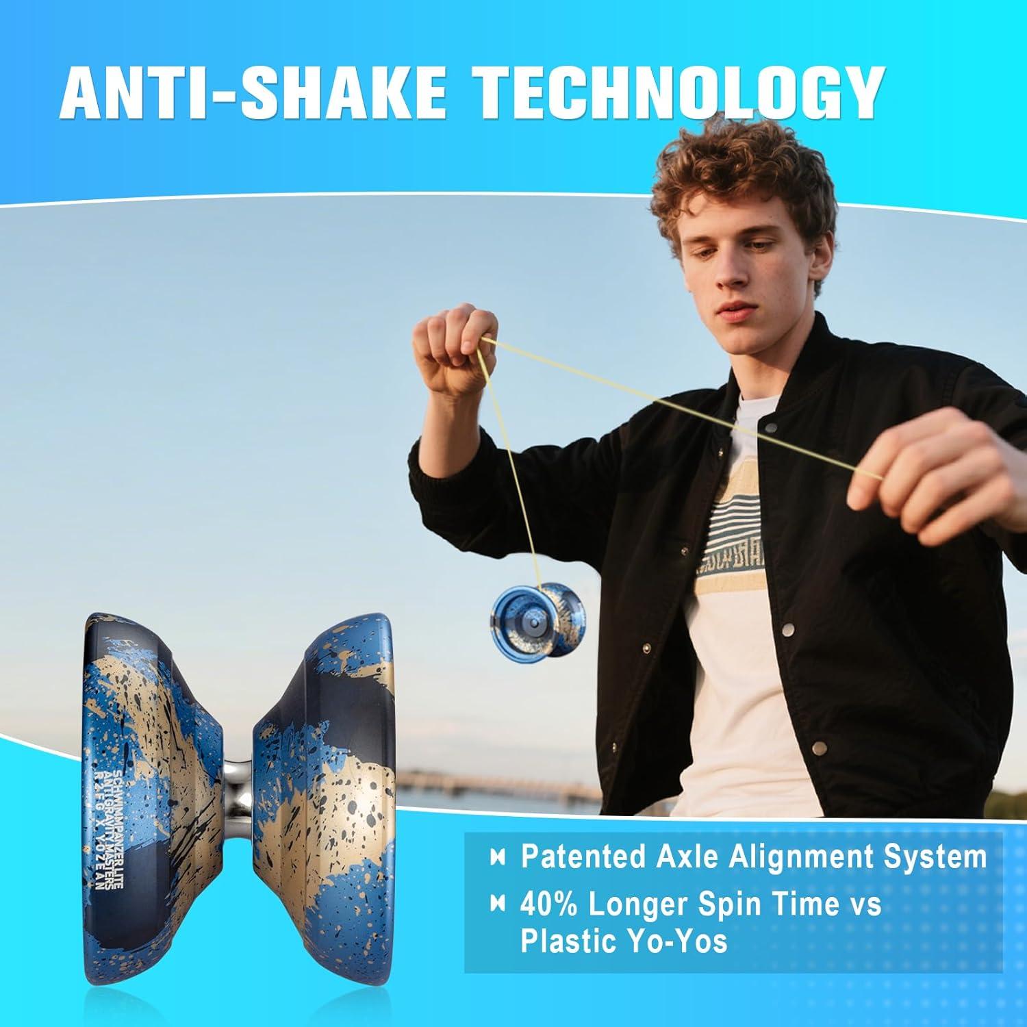 Yoyo Metálico TK2 Profesional para Niños y Adultos - Azul