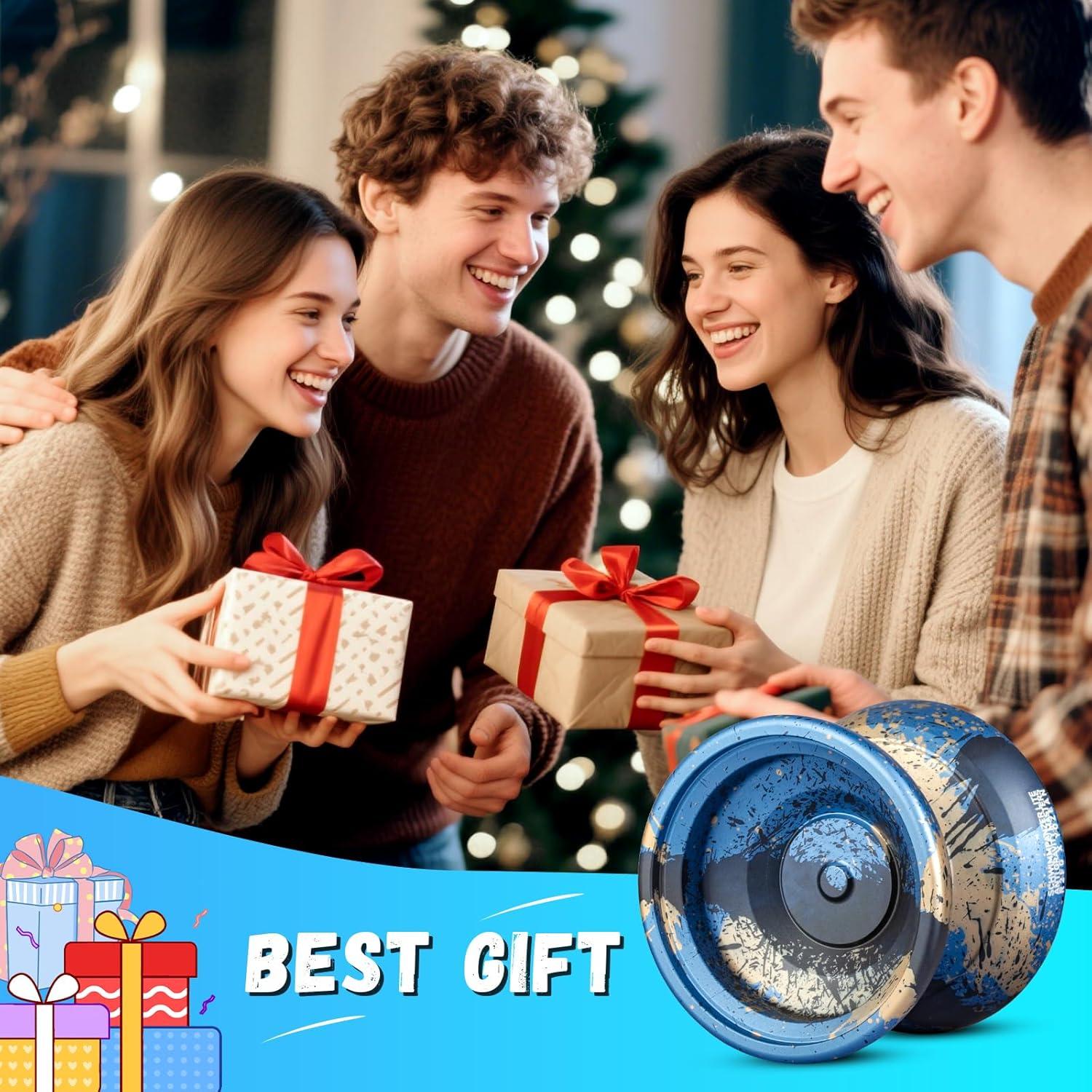 Yoyo Metálico TK2 Profesional para Niños y Adultos - Azul