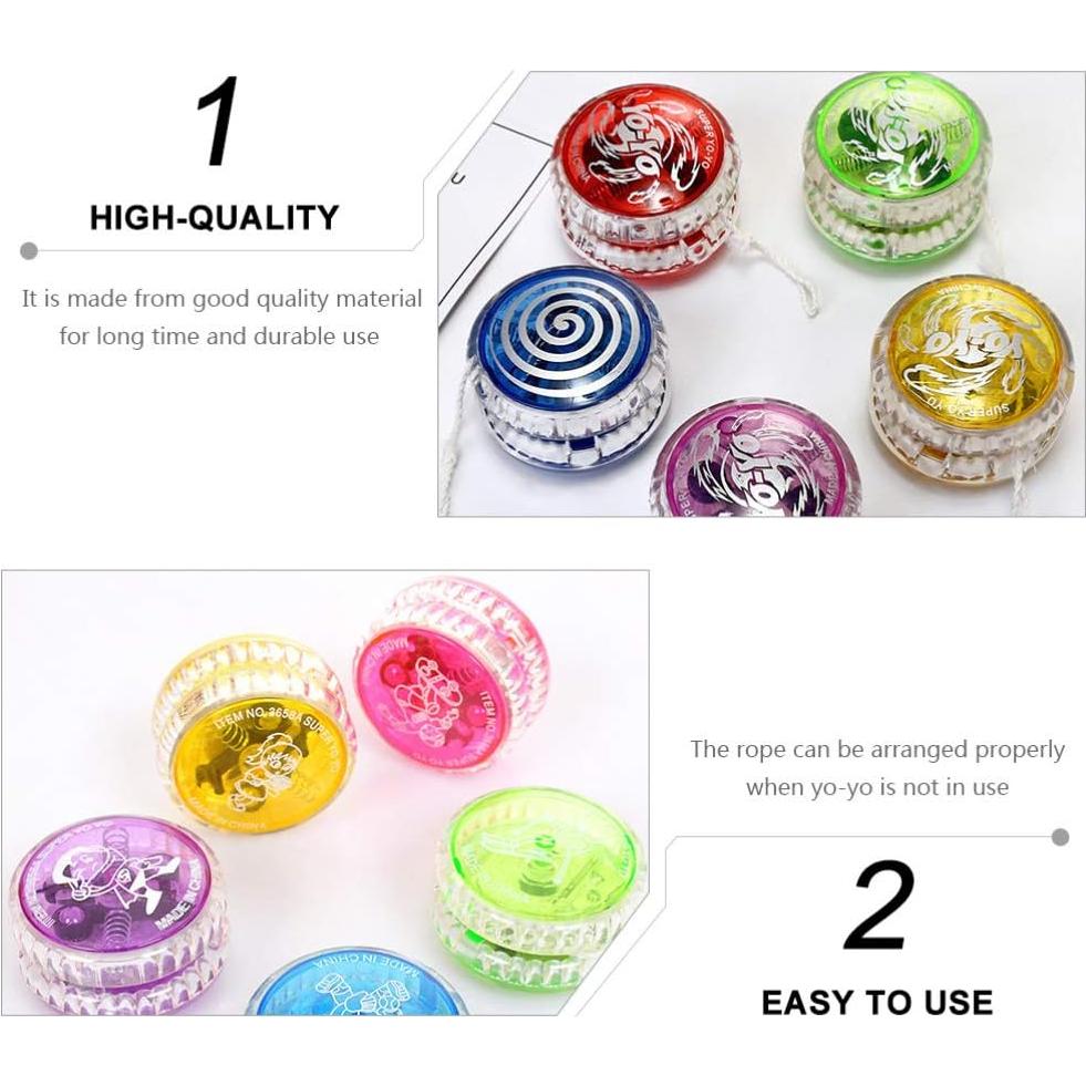 Yo-Yo Iluminado Profesional Amosfun 5 Piezas para Niños