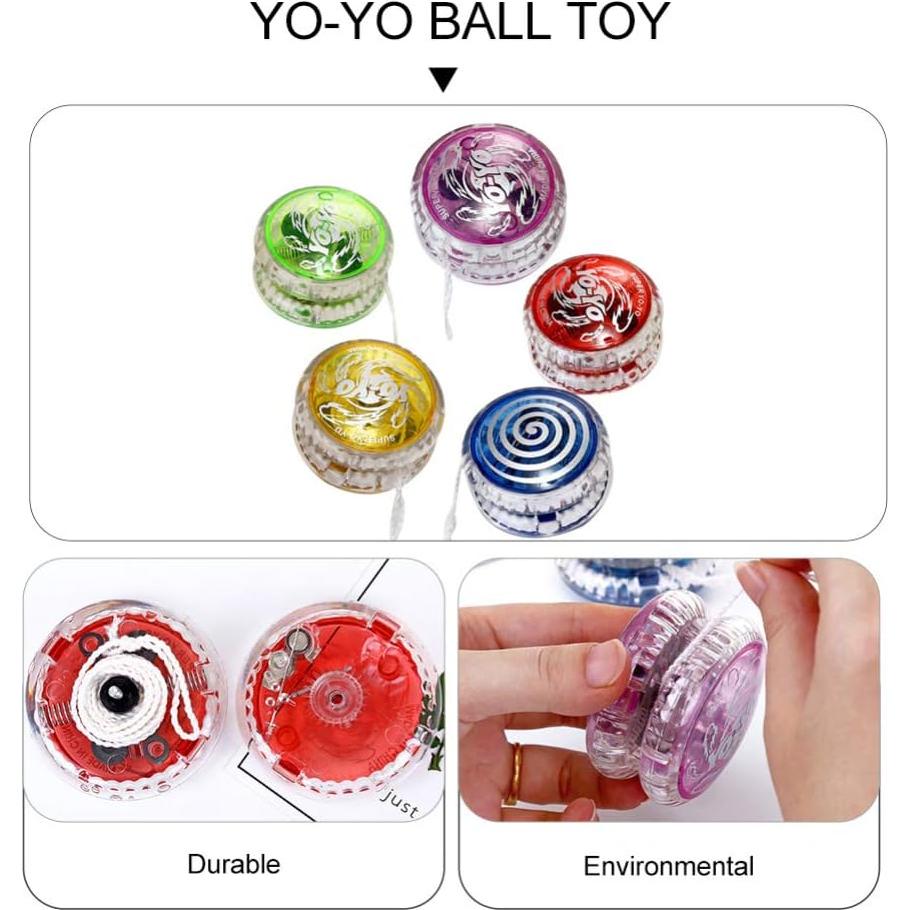 Yo-Yo Iluminado Profesional Amosfun 5 Piezas para Niños