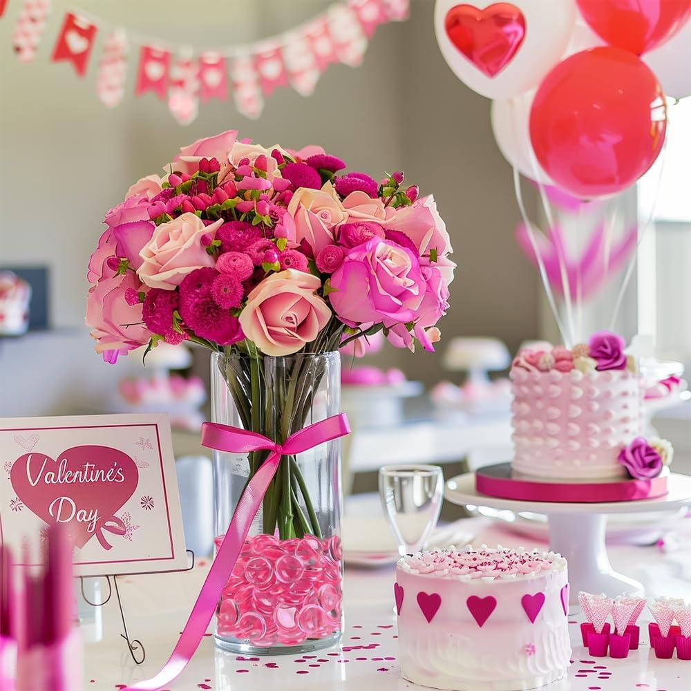 Rellenos de Jarrón Rosa Brillante HappyFiller 630 PCS 15 mm