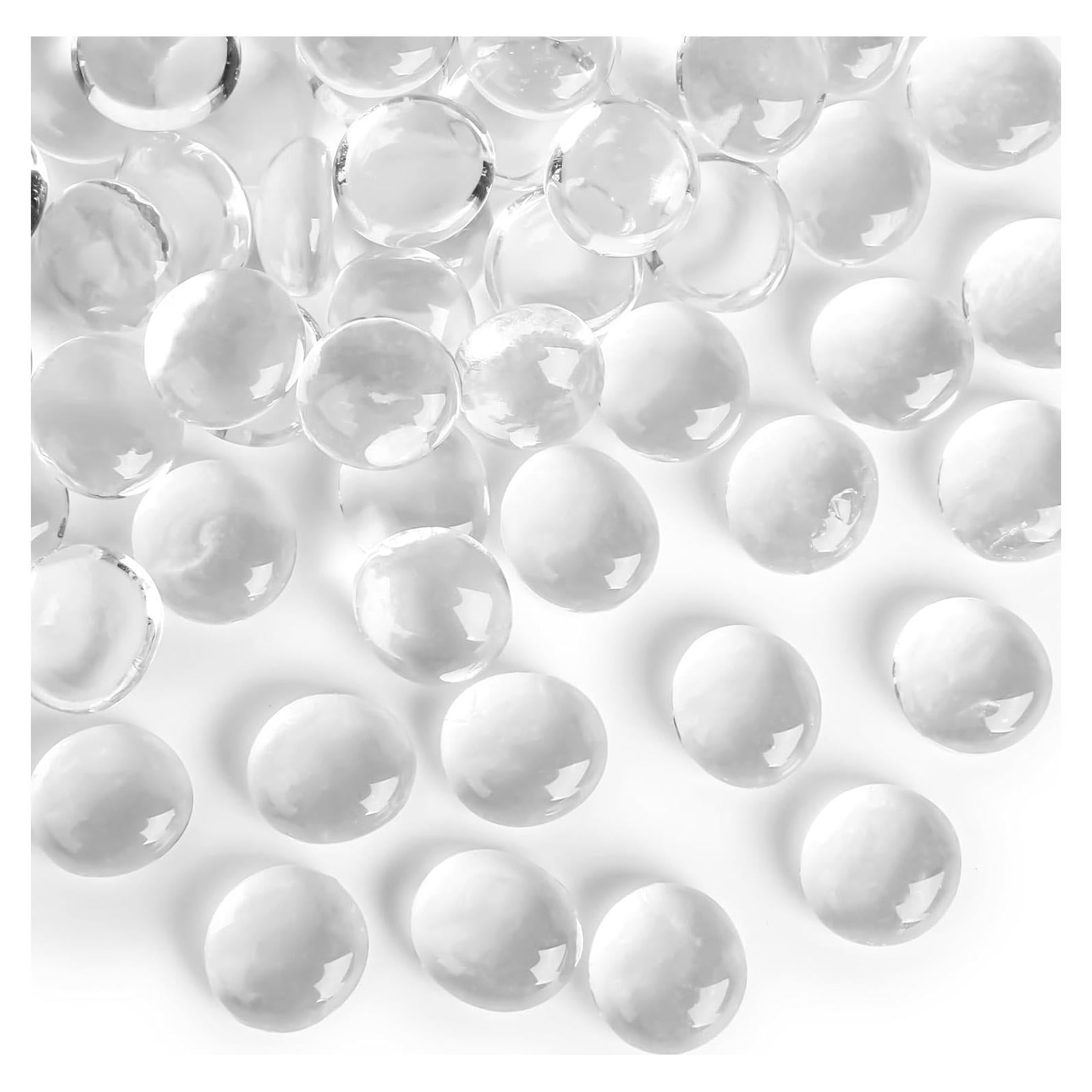 Canicas de Vidrio Planas Transparentes FUTUREPLUSX 50 PCS