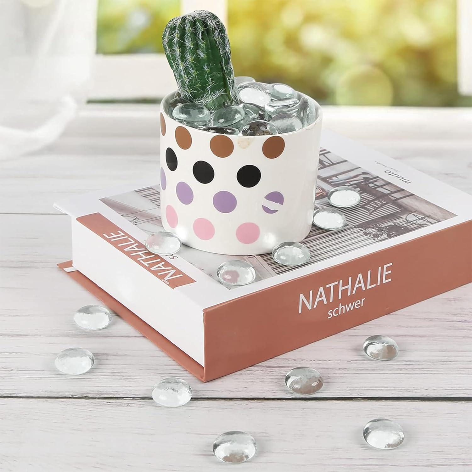 Canicas de Vidrio Planas Transparentes FUTUREPLUSX 50 PCS