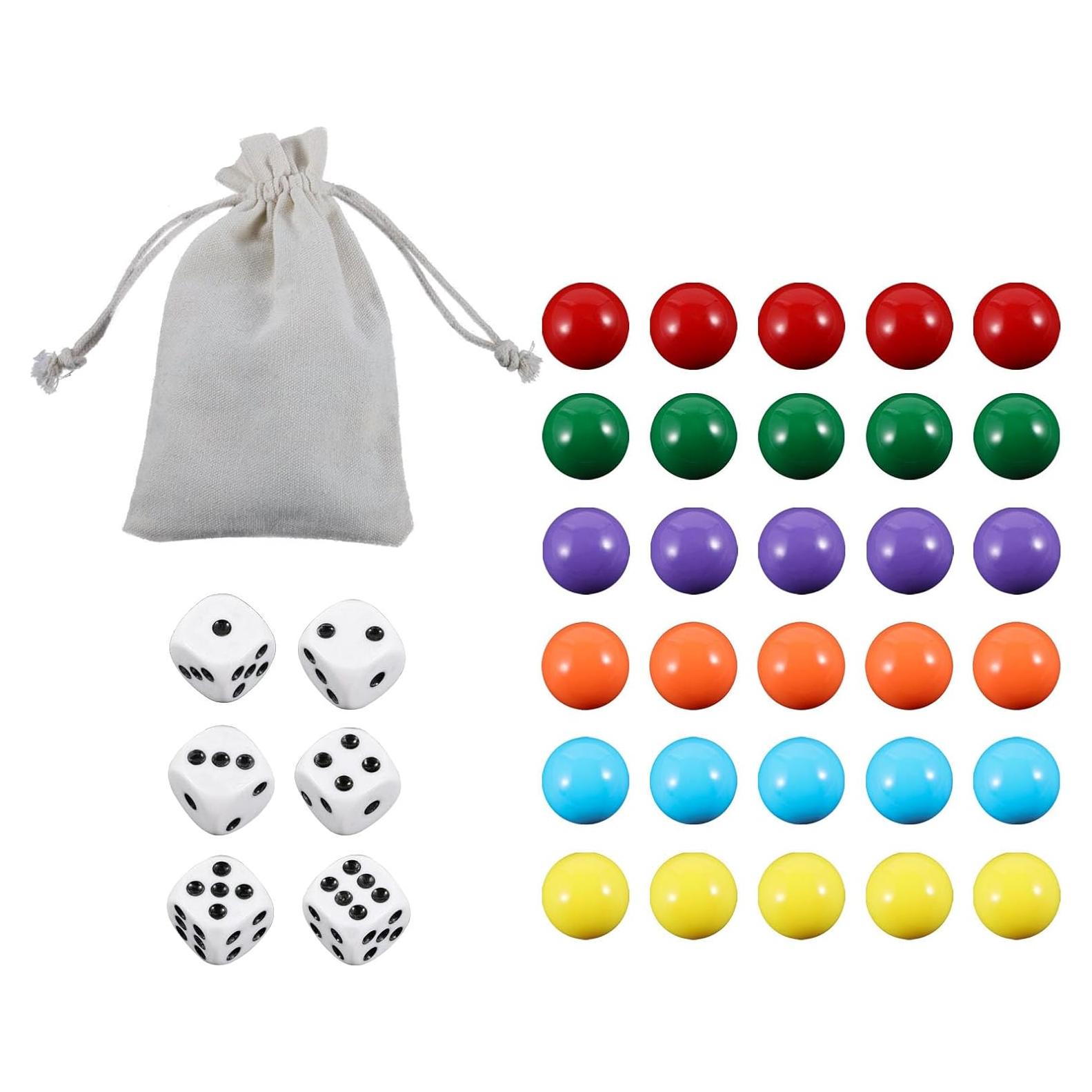 30 Canicas de Reemplazo 14mm para Juego Wahoo Aggravation