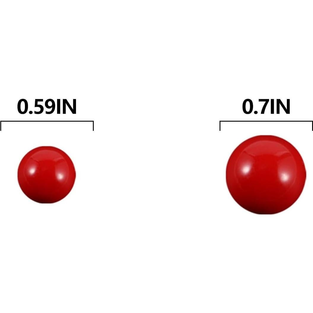 30 Canicas de Reemplazo 14mm para Juego Wahoo Aggravation