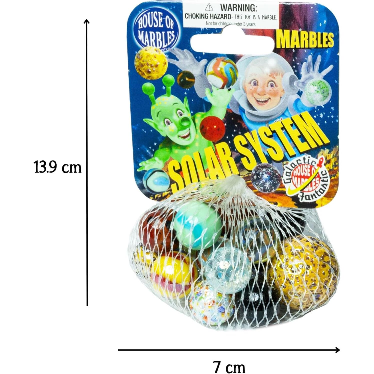 Bolsa de Red con Canicas del Sistema Solar - House of Marbles