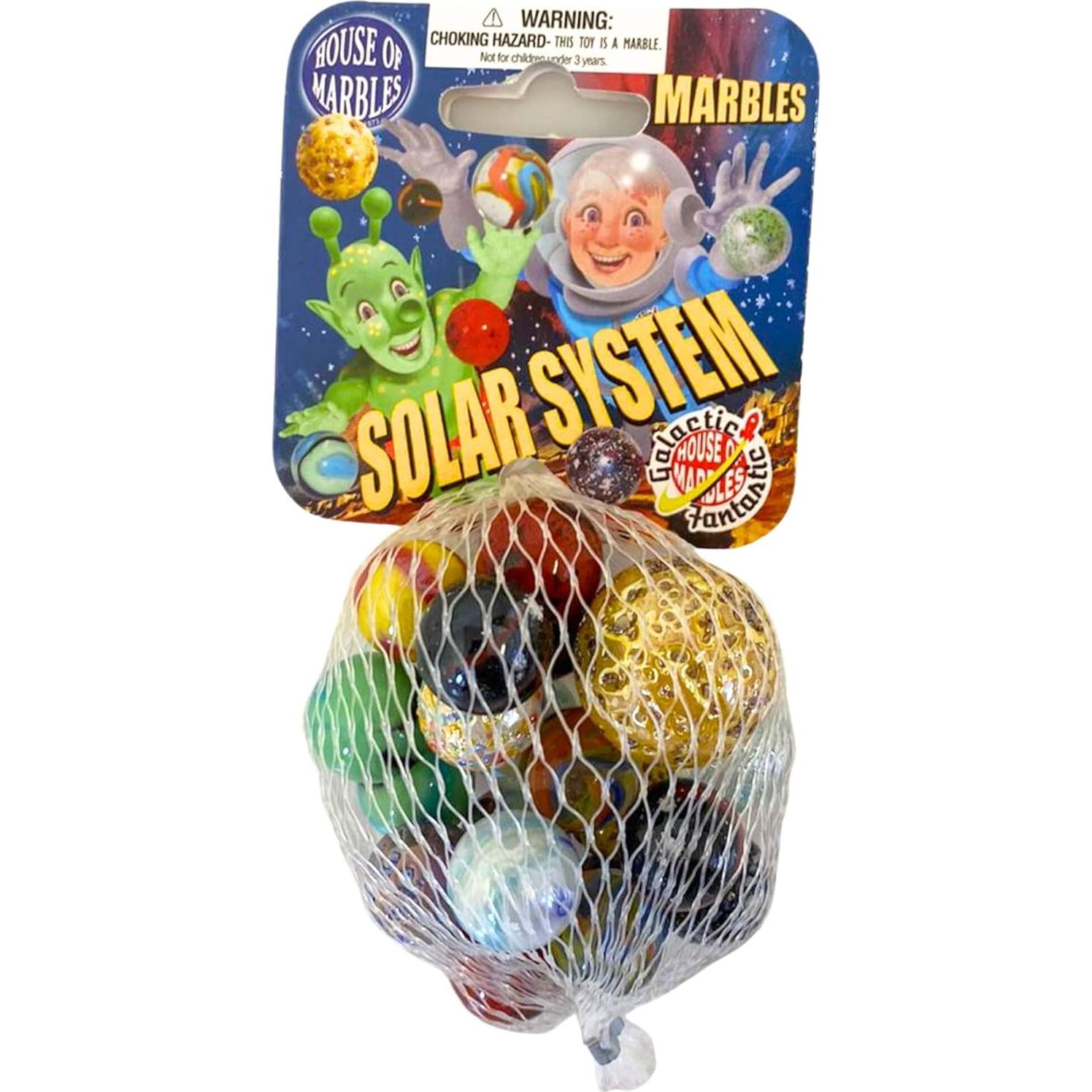 Bolsa de Red con Canicas del Sistema Solar - House of Marbles