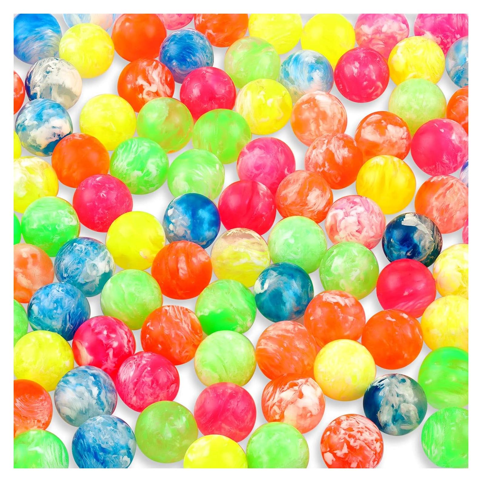 100 Pelotas Saltarinas de Goma Sumind 20 mm Colores Vivos