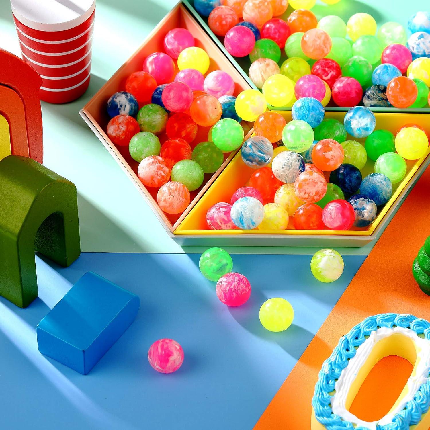 100 Pelotas Saltarinas de Goma Sumind 20 mm Colores Vivos