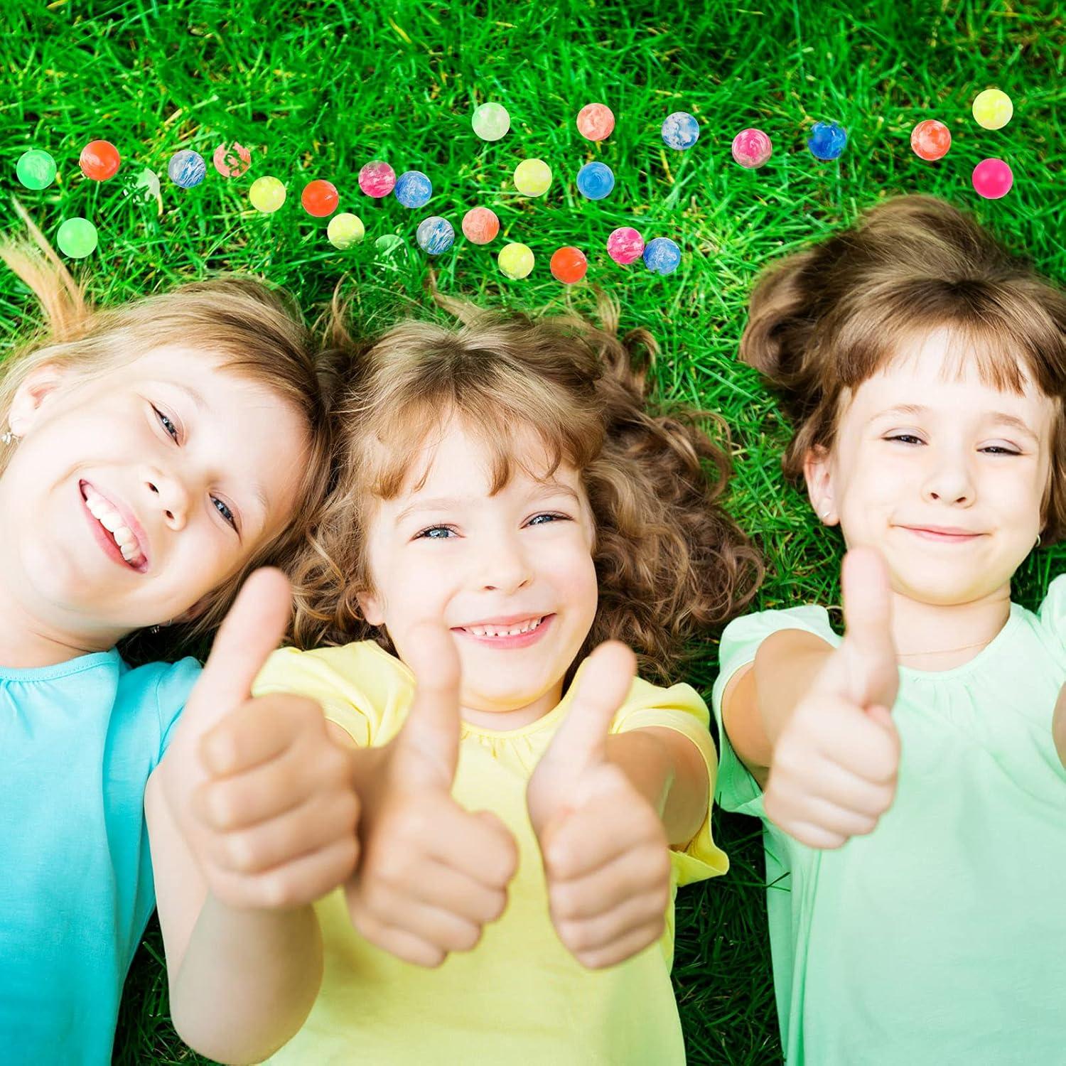 100 Pelotas Saltarinas de Goma Sumind 20 mm Colores Vivos