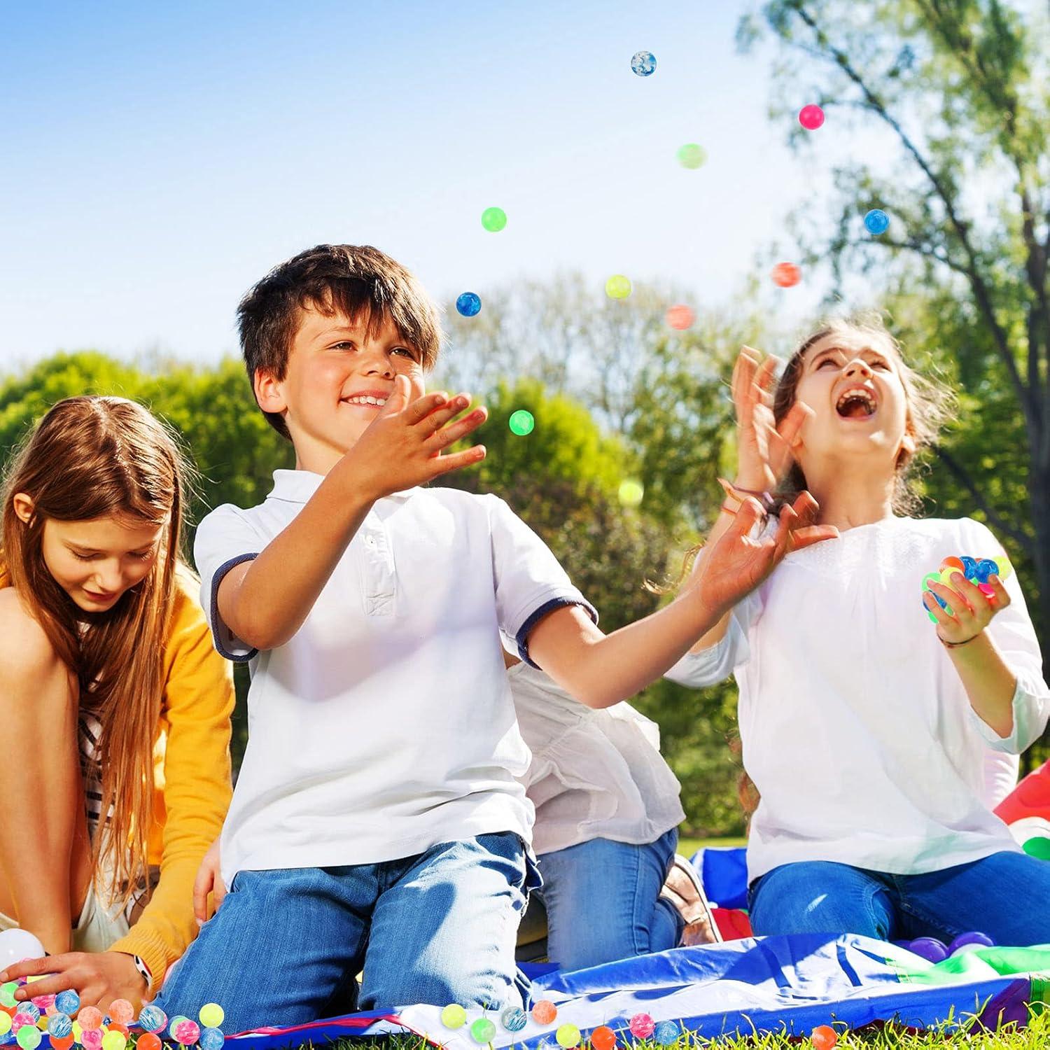 100 Pelotas Saltarinas de Goma Sumind 20 mm Colores Vivos