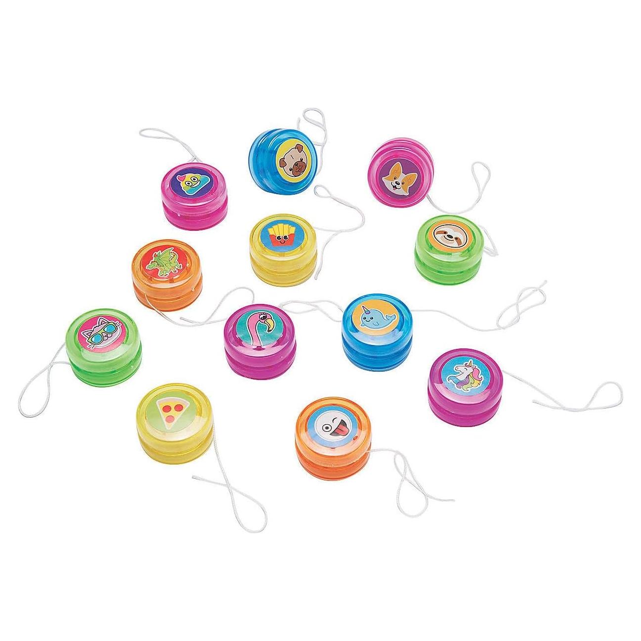 Mini Yo-Yos Surtido Oriental Trading - 48 Piezas 3.18 cm