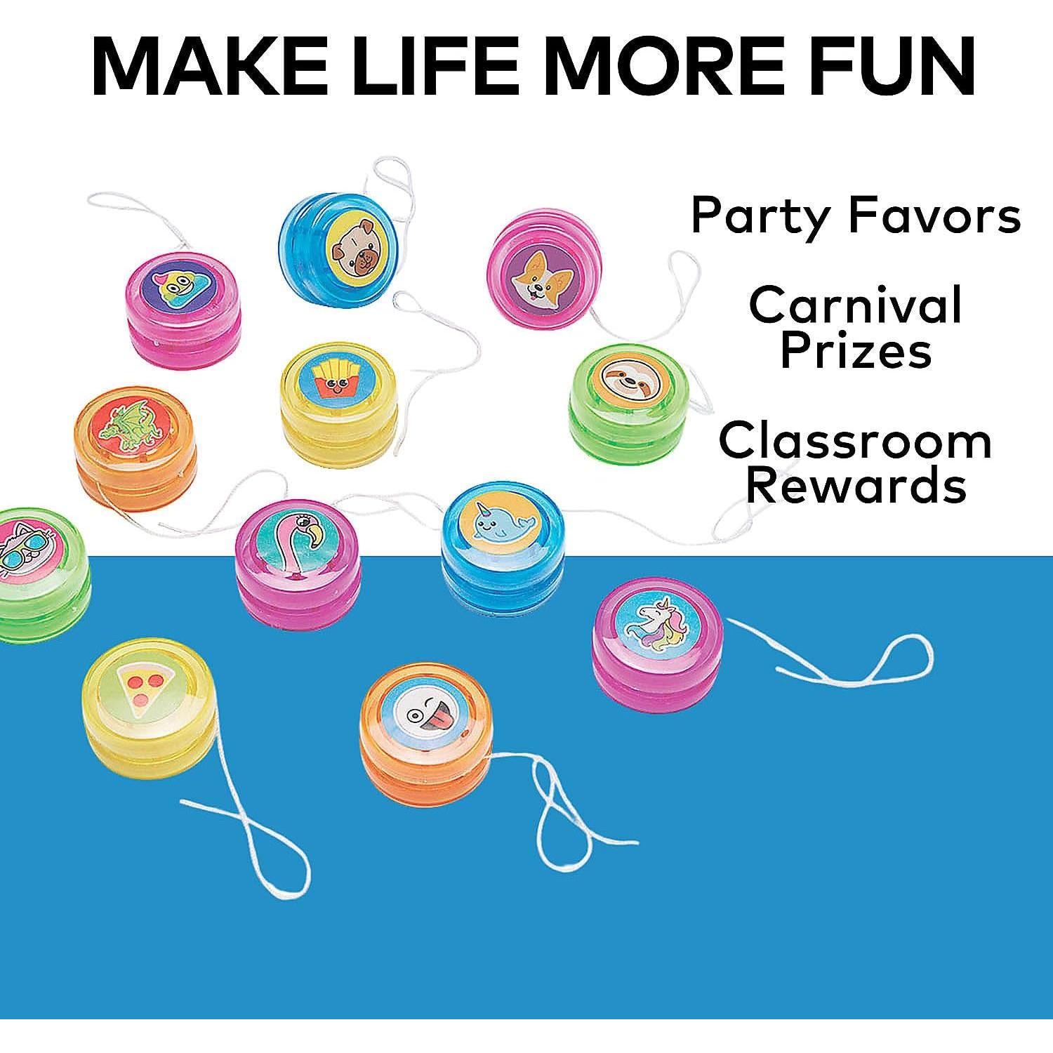 Mini Yo-Yos Surtido Oriental Trading - 48 Piezas 3.18 cm