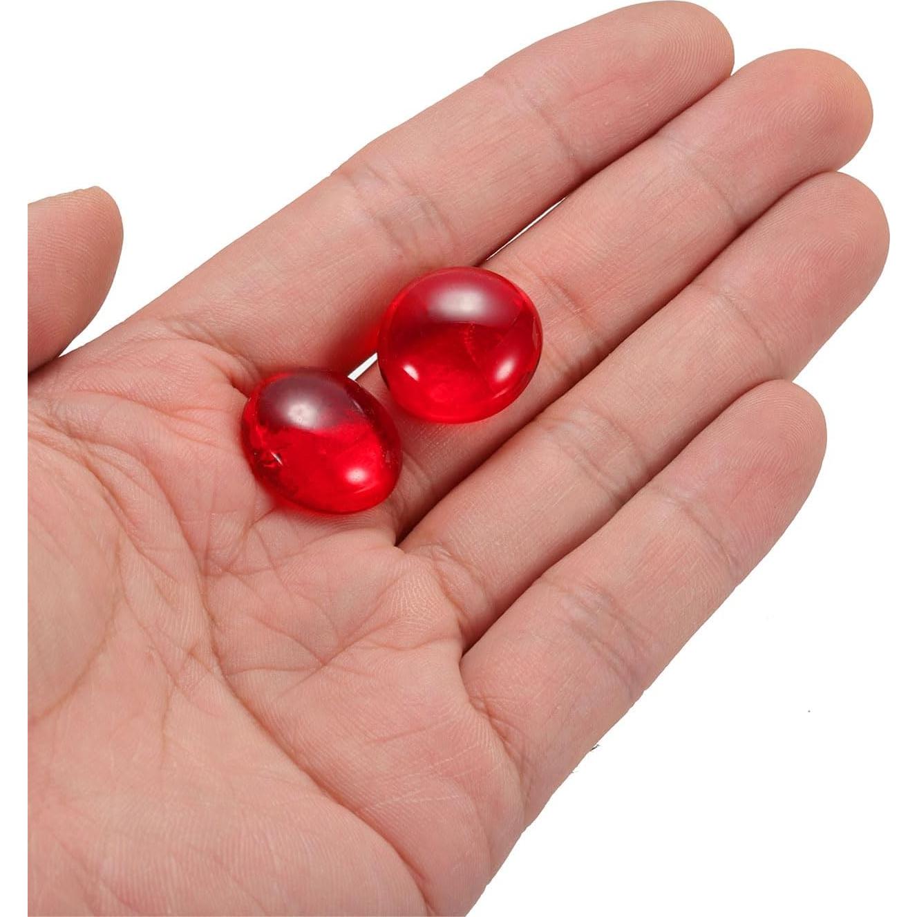 Perlas de Vidrio Rojo uxcell para Fuegos 500g Decoración