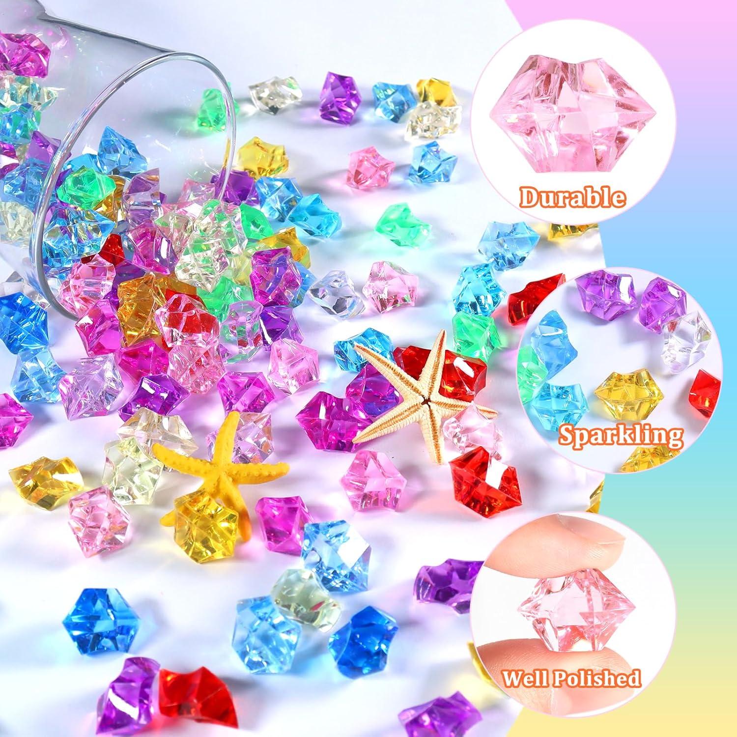 Rocas de Hielo Falsas Ceya 220PCS Acrílicas Coloridas 428g