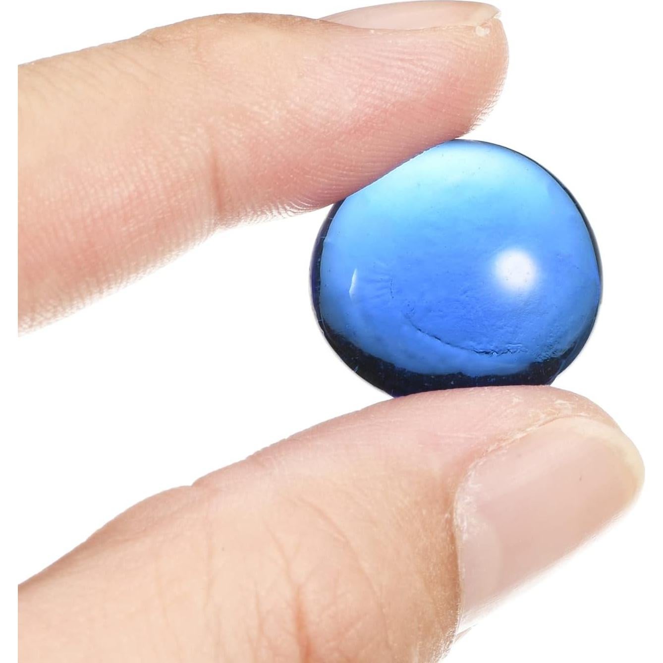 Canicas de Vidrio Decorativas MECCANIXITY 17-19mm Azules 50 Pcs