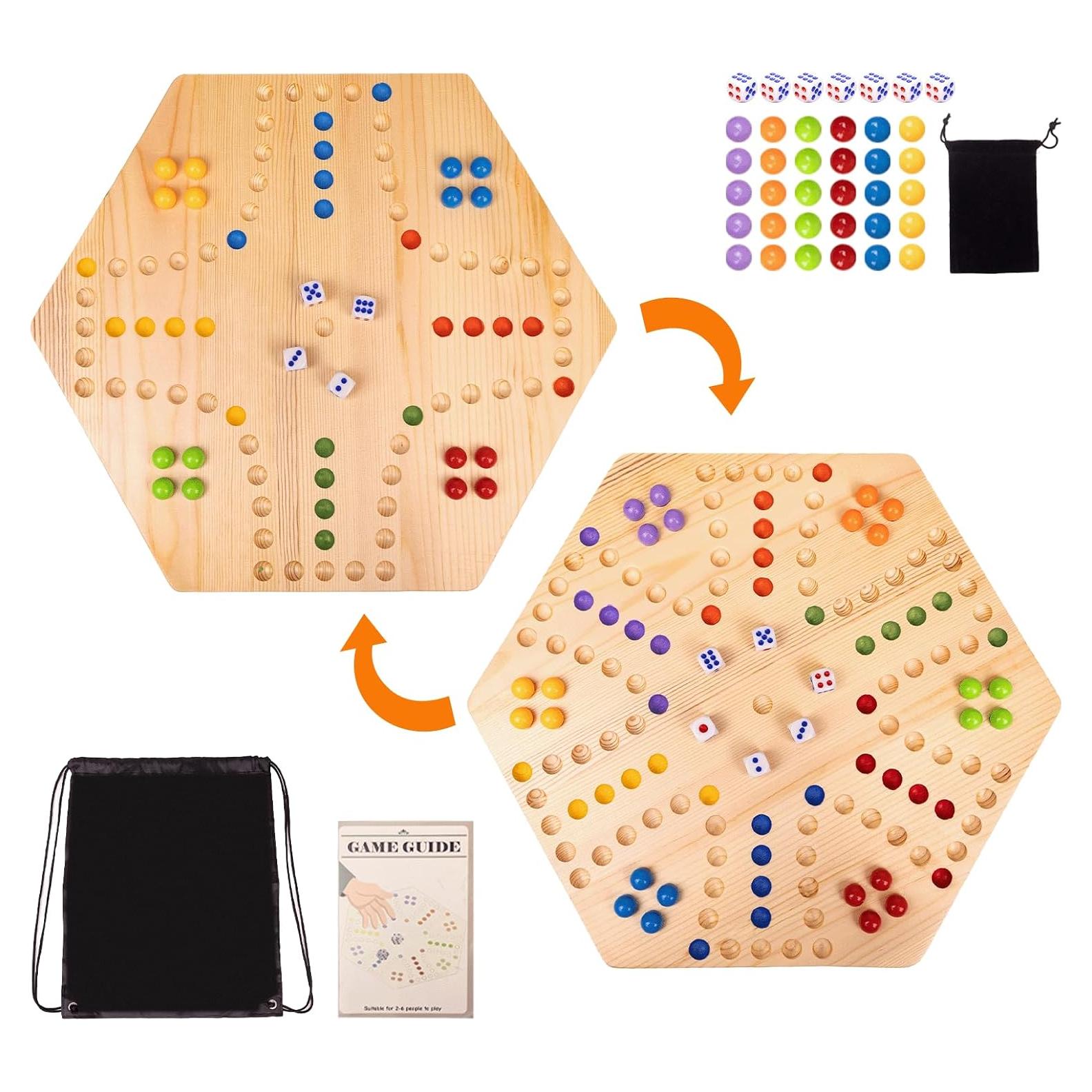 Juego de Mesa Fast Track Wahoo 2 en 1 para 4-6 Jugadores