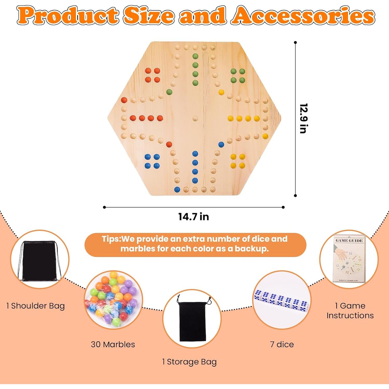 Juego de Mesa Fast Track Wahoo 2 en 1 para 4-6 Jugadores