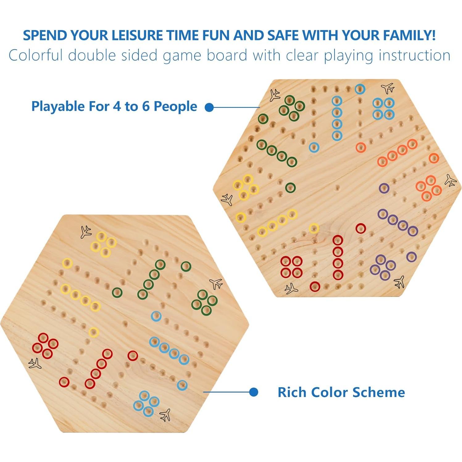 Juego de Mesa Wahoo de Madera 50.8x45.7 cm para 4-6 Jugadores