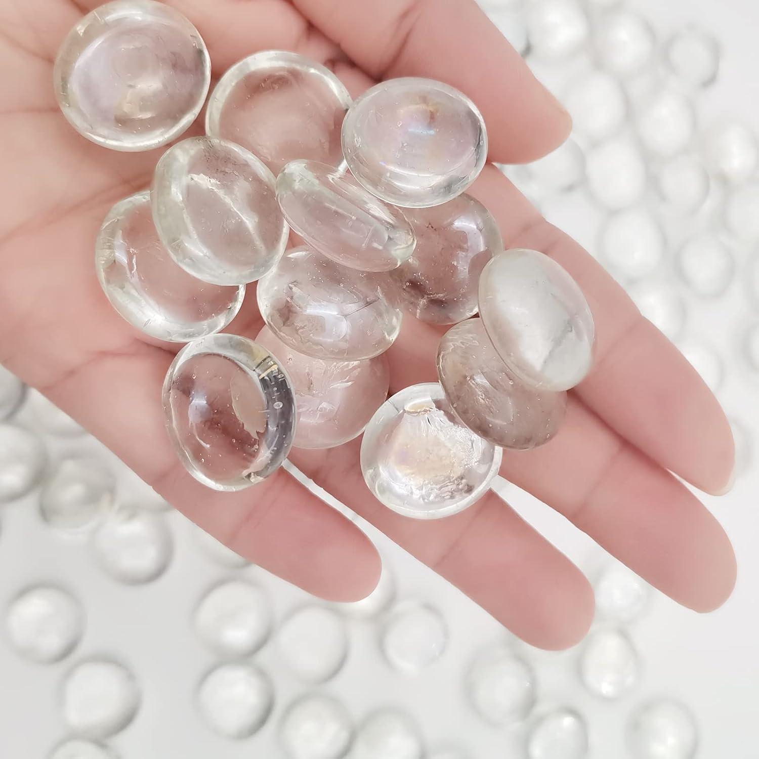 Canicas de Vidrio Planas YGFRSTO 0.45 kg para Decoración