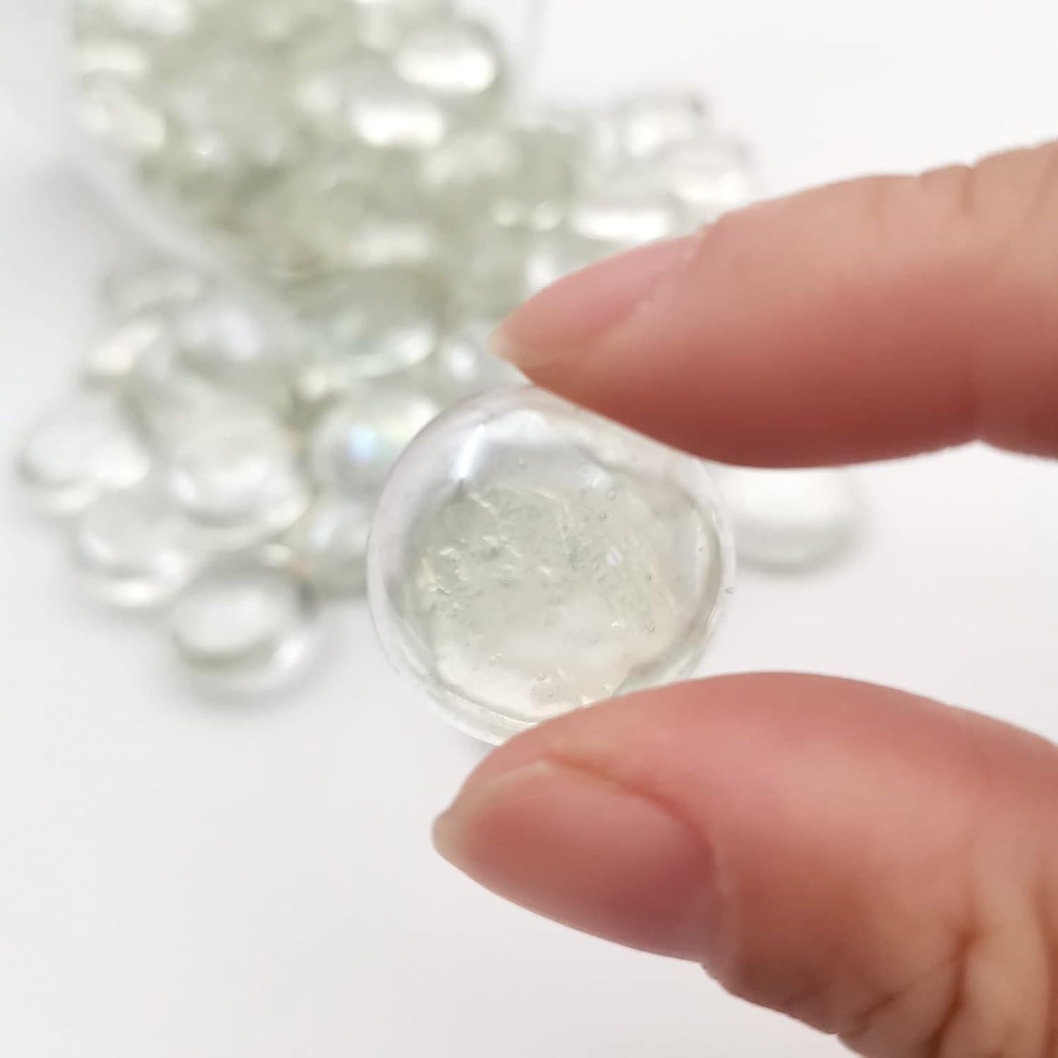 Canicas de Vidrio Planas YGFRSTO 0.45 kg para Decoración