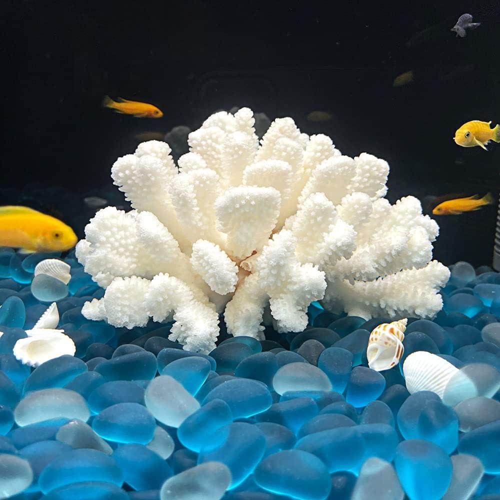 Canicas de Vidrio Esmerilado LUEYAO 60 Piezas Azul y Blanco