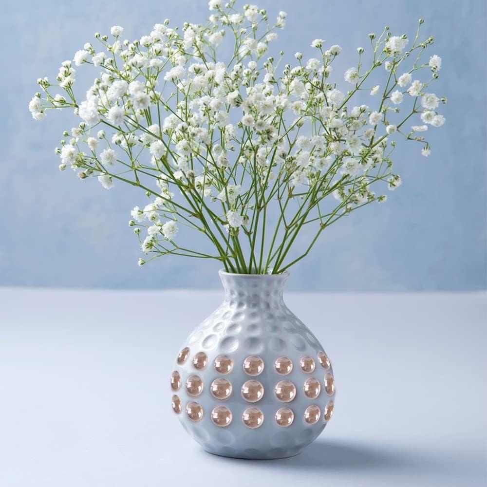 Canicas de Vidrio Planas Rosadas HUIANER 100PCS 0.45kg