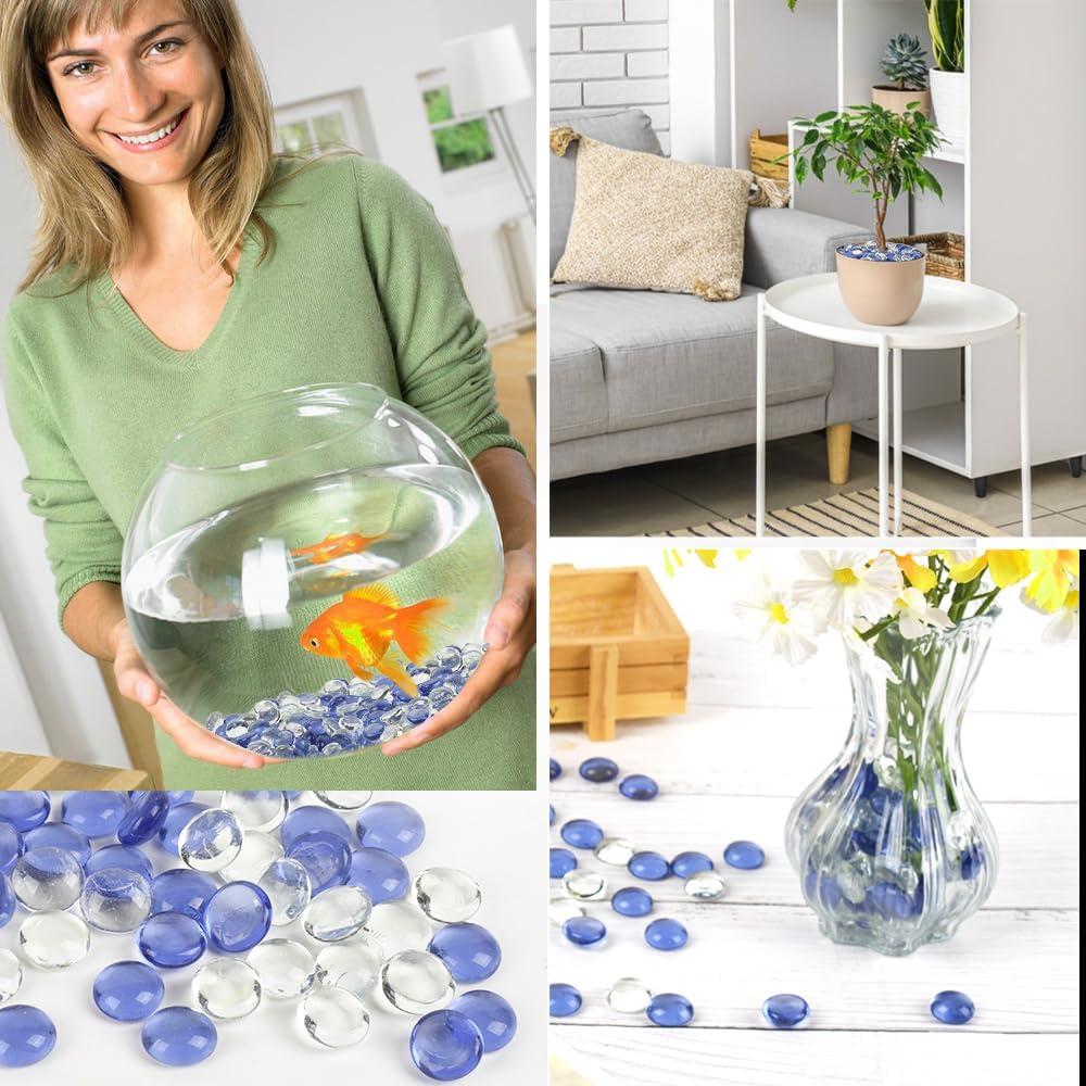 Canicas de vidrio plano 100PCS Redvigh para decoración