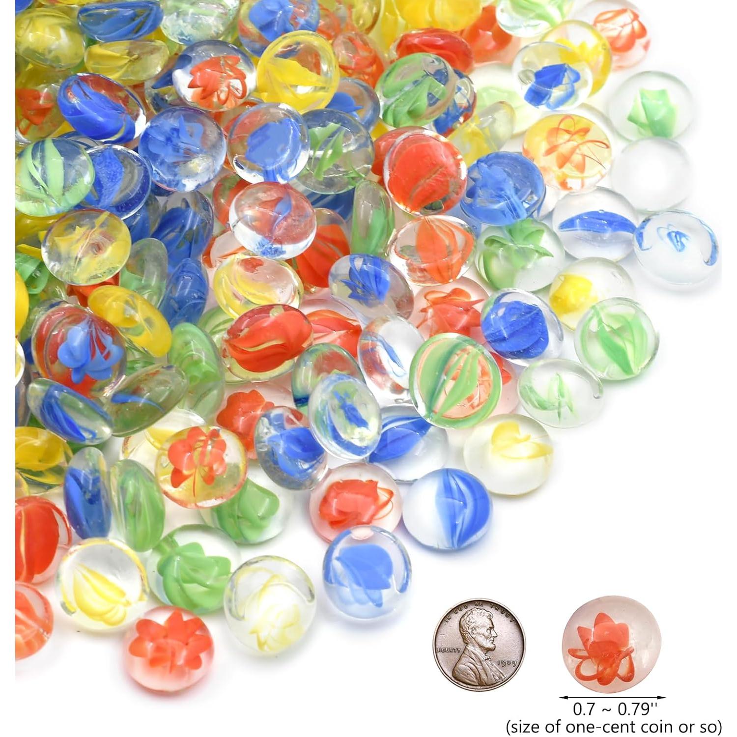 Canicas de Vidrio Planas Ismosm 1.81 kg para Jarrones y Manualidades