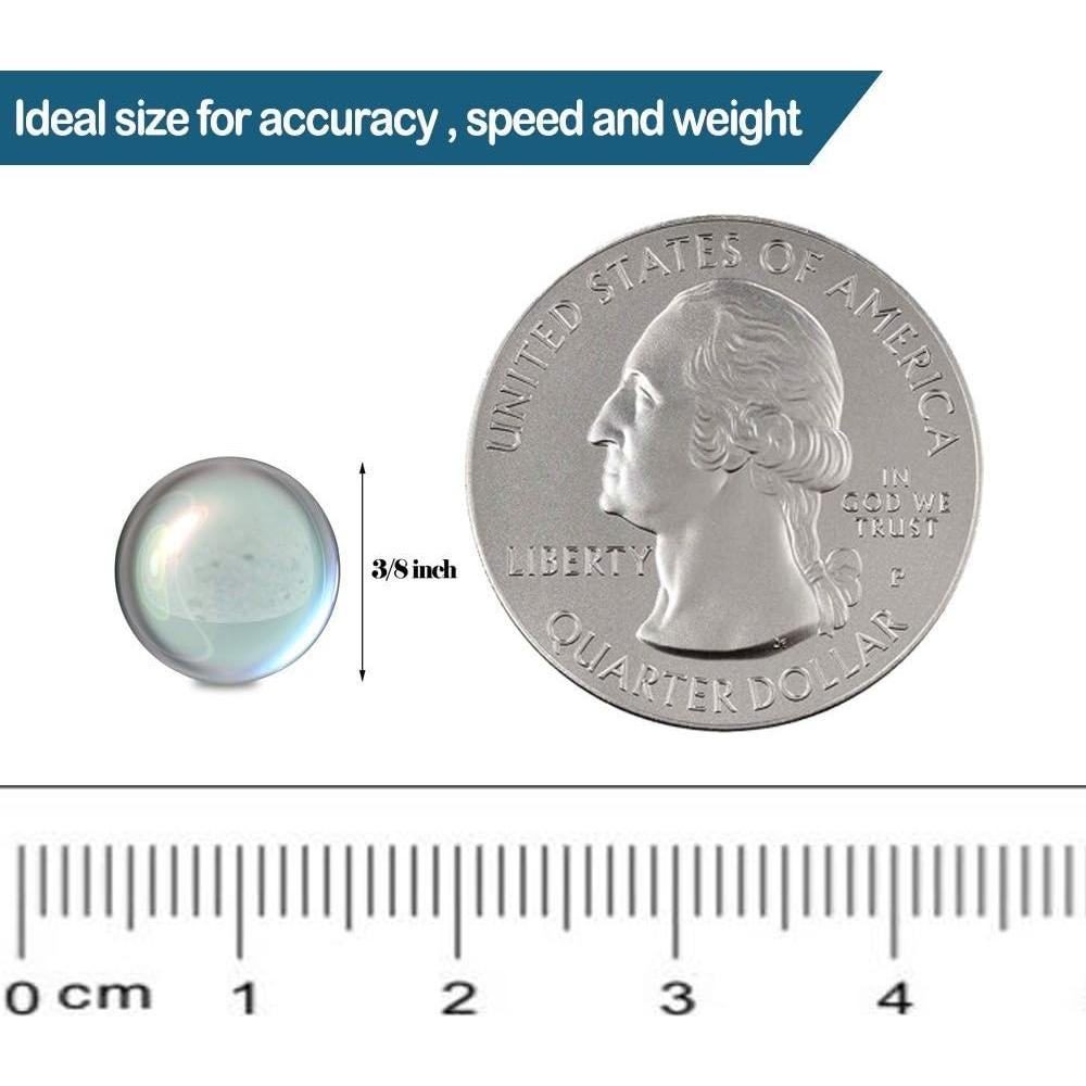 Canicas de vidrio claras KampFit 0.95 cm 500 unidades