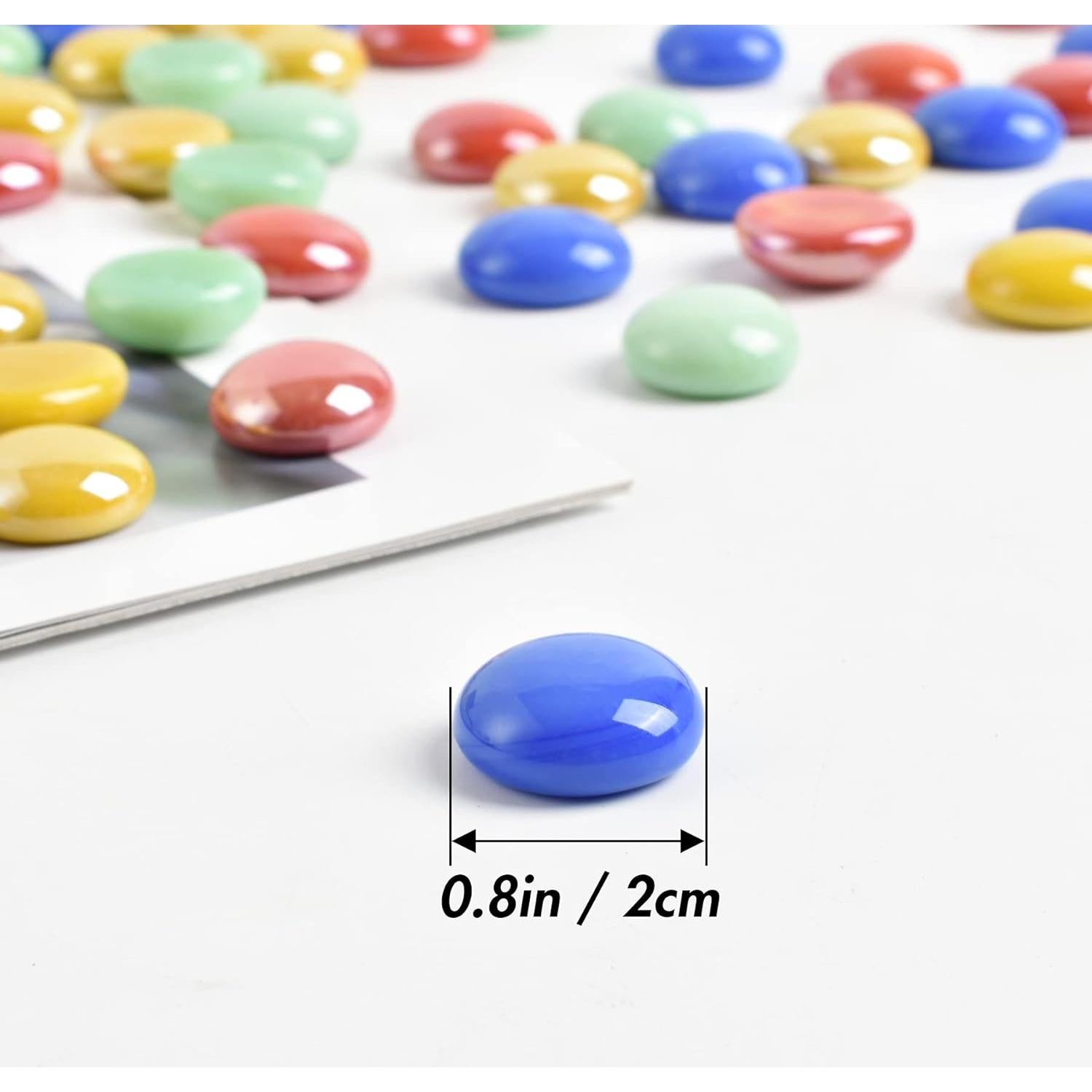 Canicas Planas de Vidrio LUEYAO 1lb para Decoración Acuario