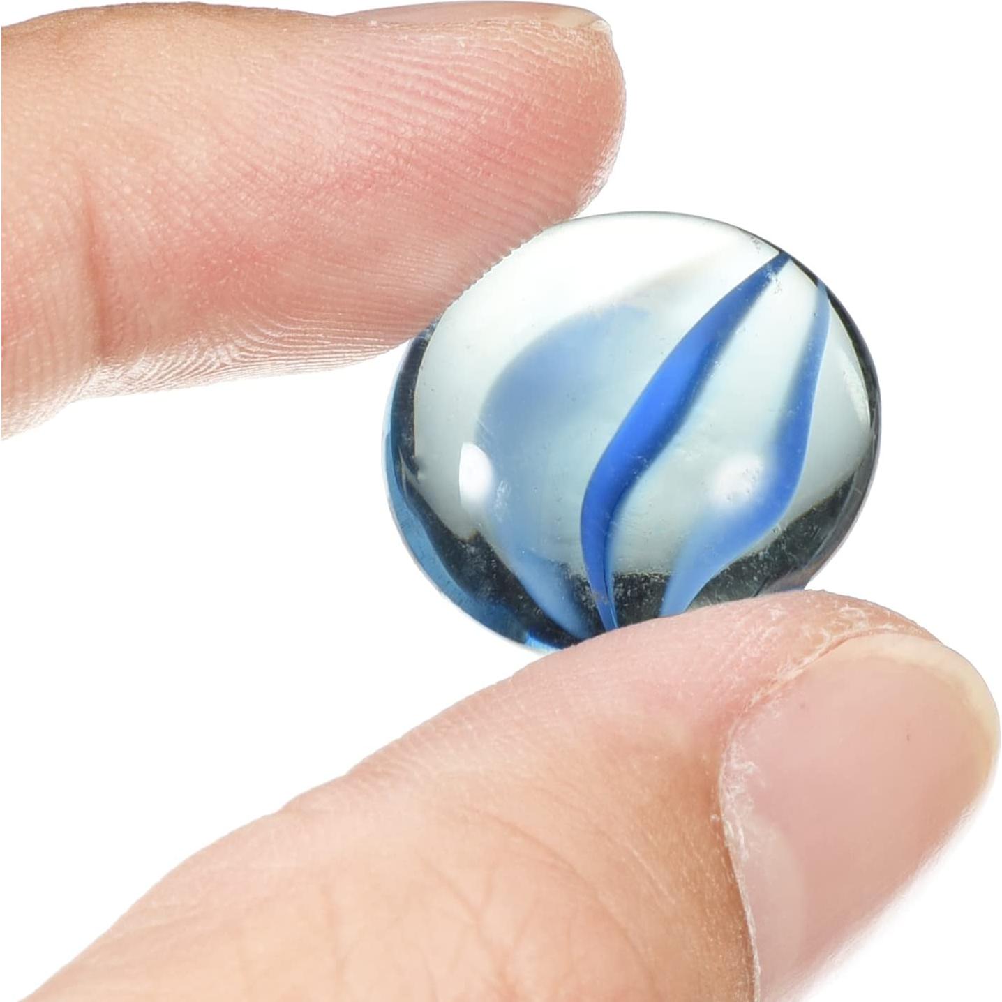 Canicas de Vidrio Decorativas MECCANIXITY 17-19mm Azul 50 Pcs