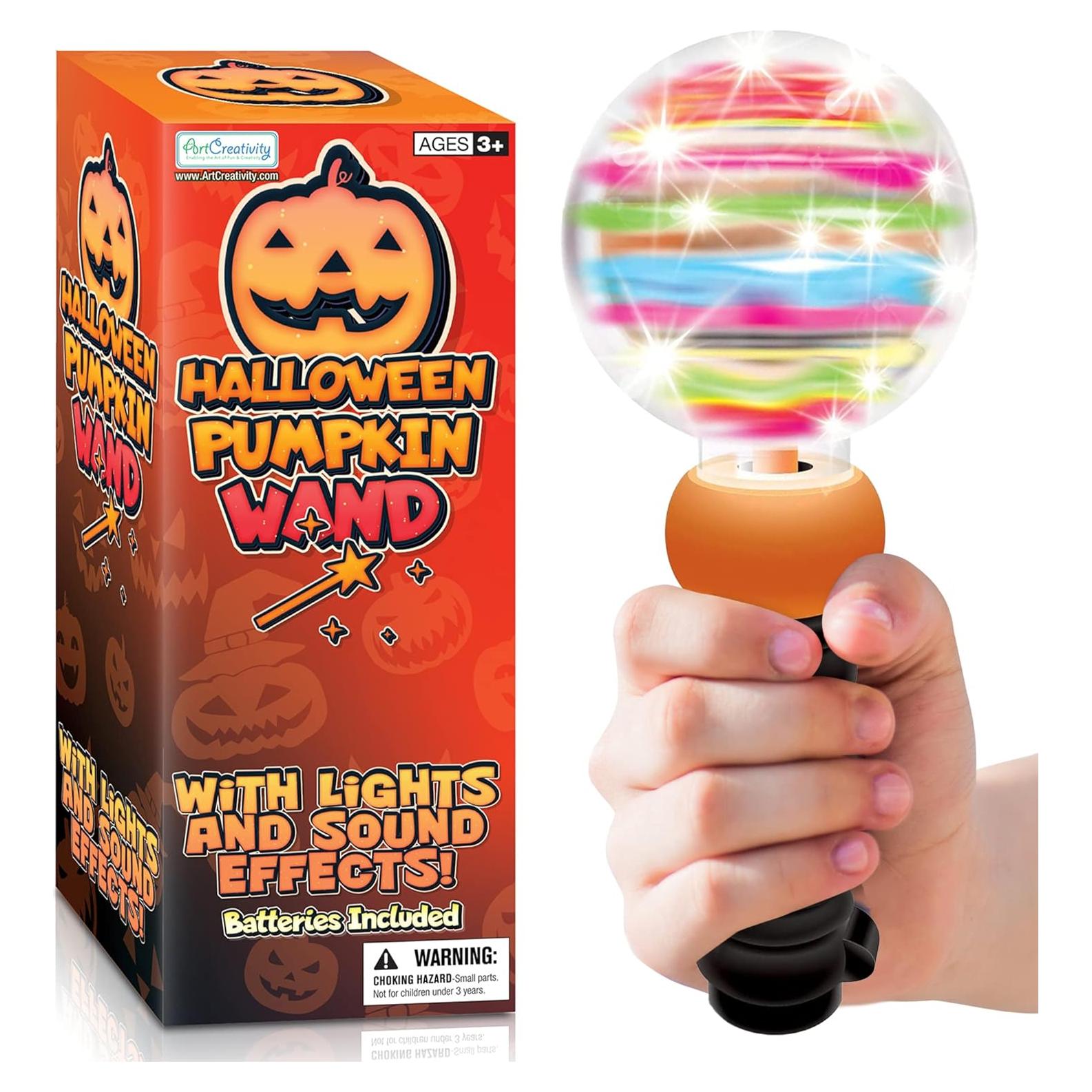 Varita Mágica Iluminada ArtCreativity Calabaza Halloween 22.86 cm