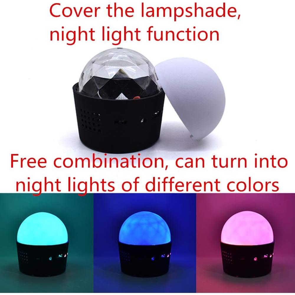 Mini Luz Disco LED Baoxr Activada por Voz 3W Magnética