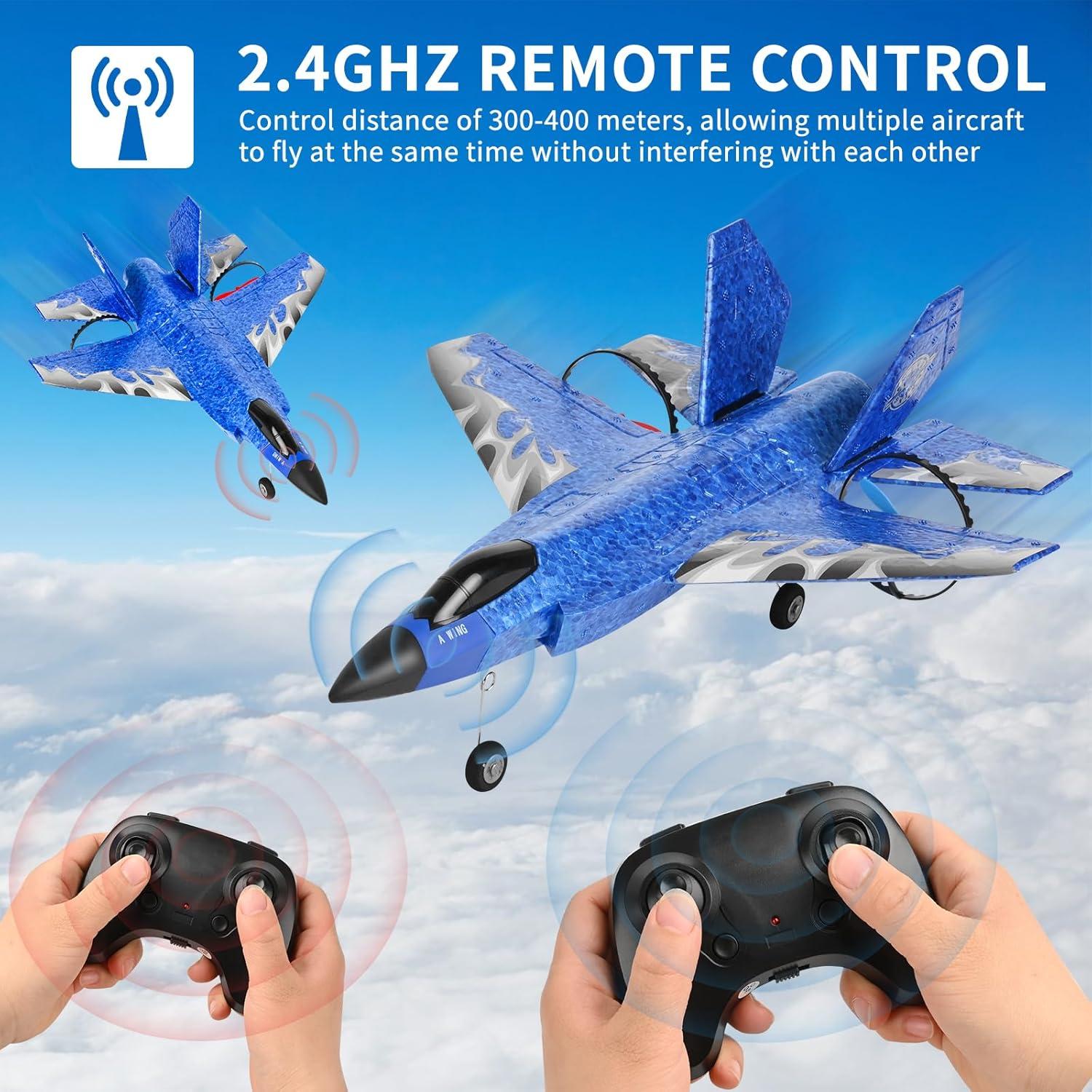 Avión RC Gordengdy F35 2CH con Giroscopio y 2 Baterías