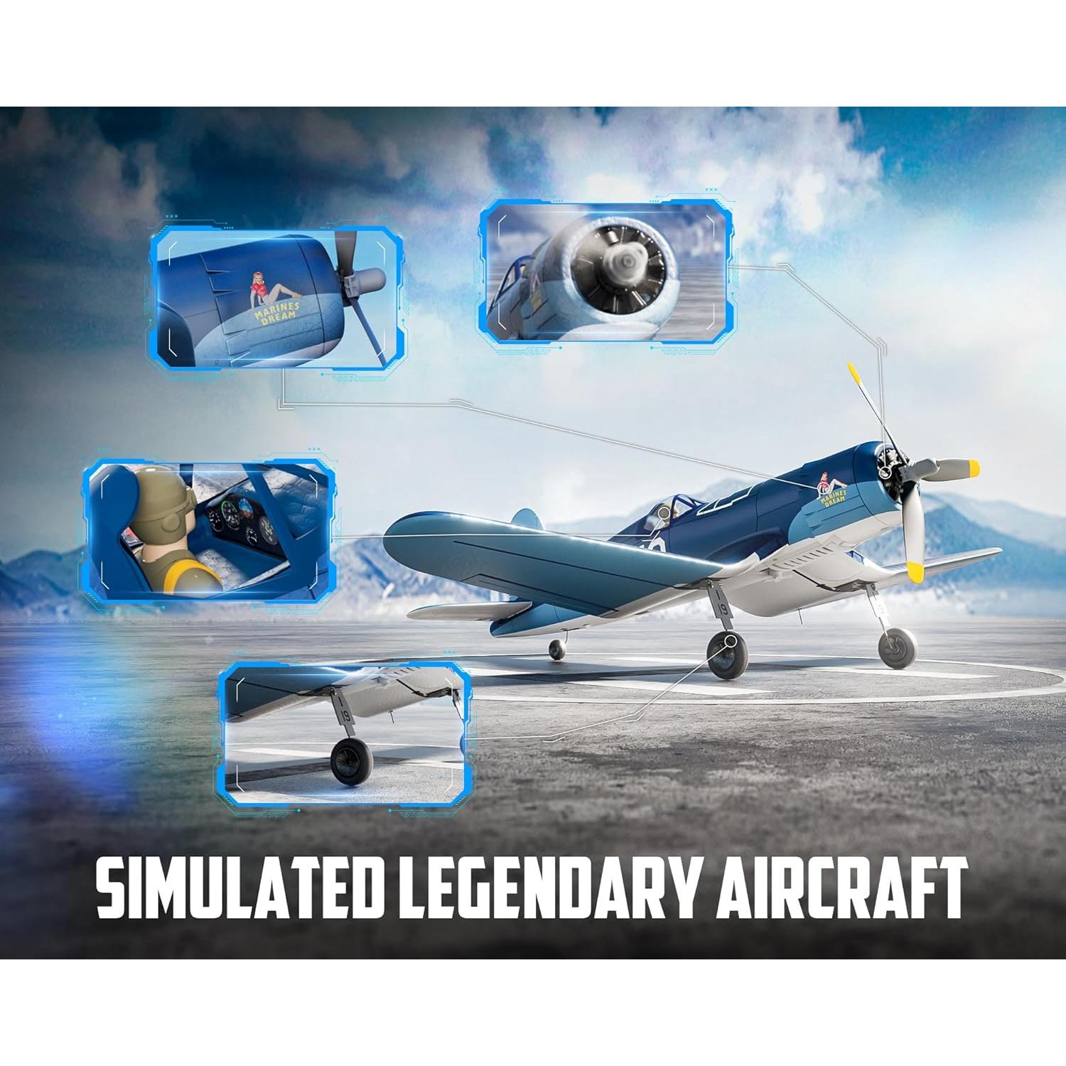 Avión RC VolantexRC F4U Corsair 4 Canales 50cm