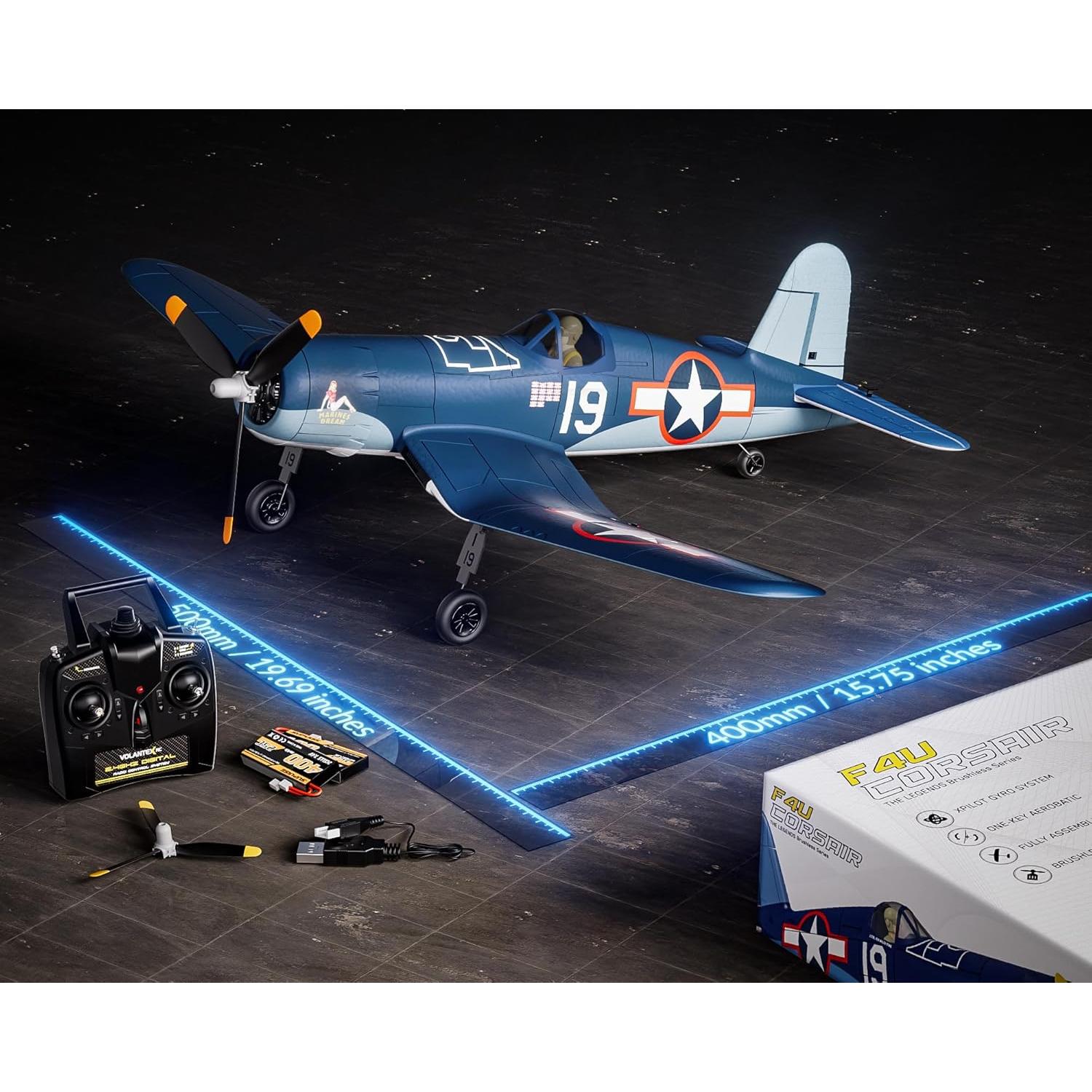 Avión RC VolantexRC F4U Corsair 4 Canales 50cm
