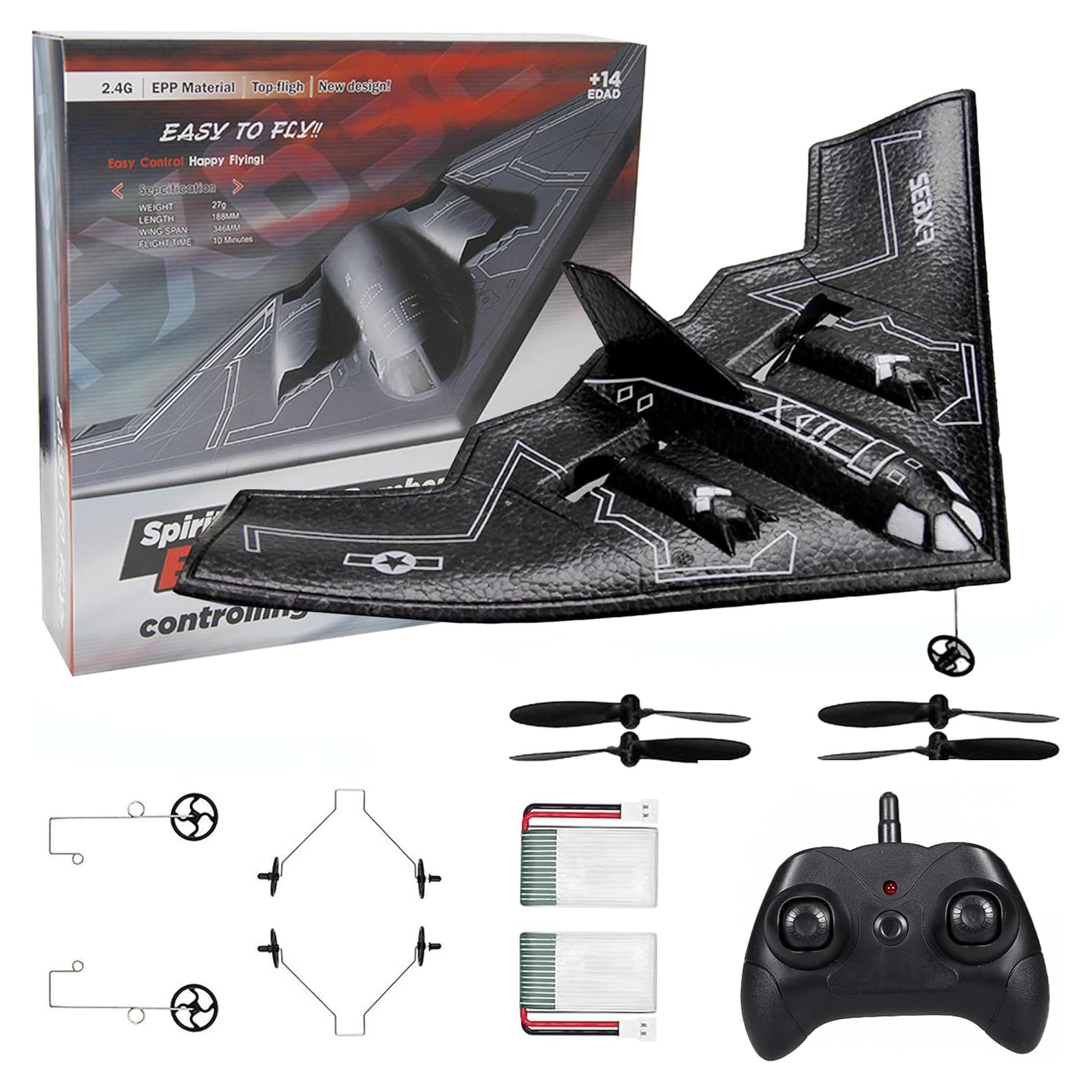 Avión RC B-2 Spirit EPP 2CH Control Remoto 272g
