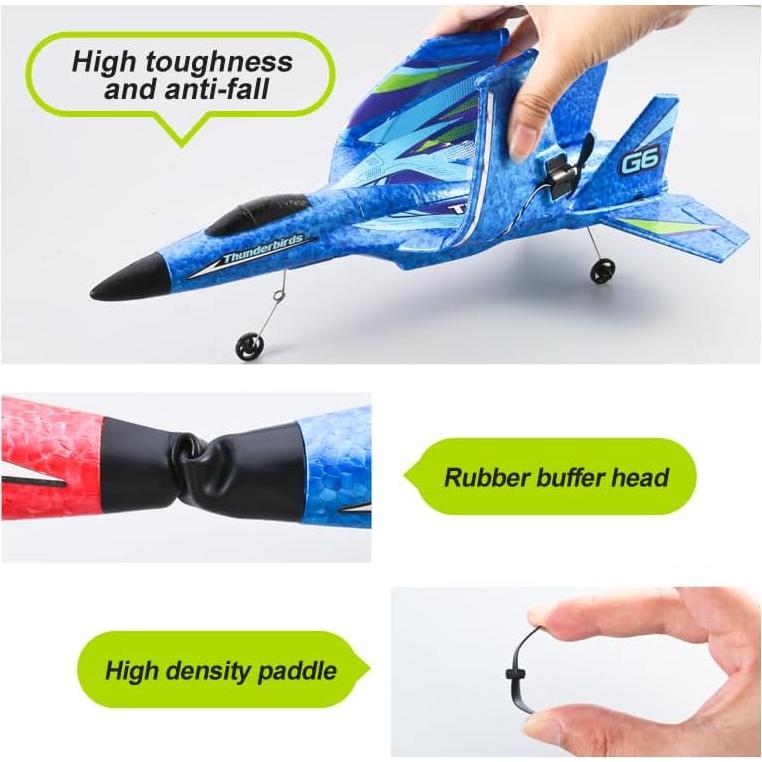 Avión RC GIGEGAIRC Azul 26cm Control Remoto 2.4GHz