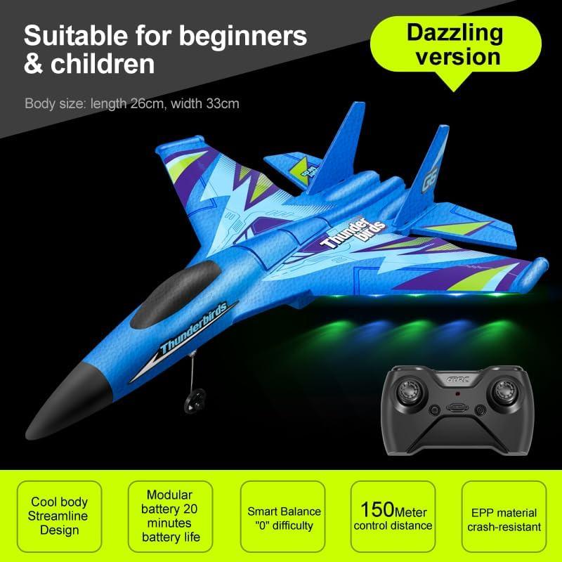 Avión RC GIGEGAIRC Azul 26cm Control Remoto 2.4GHz