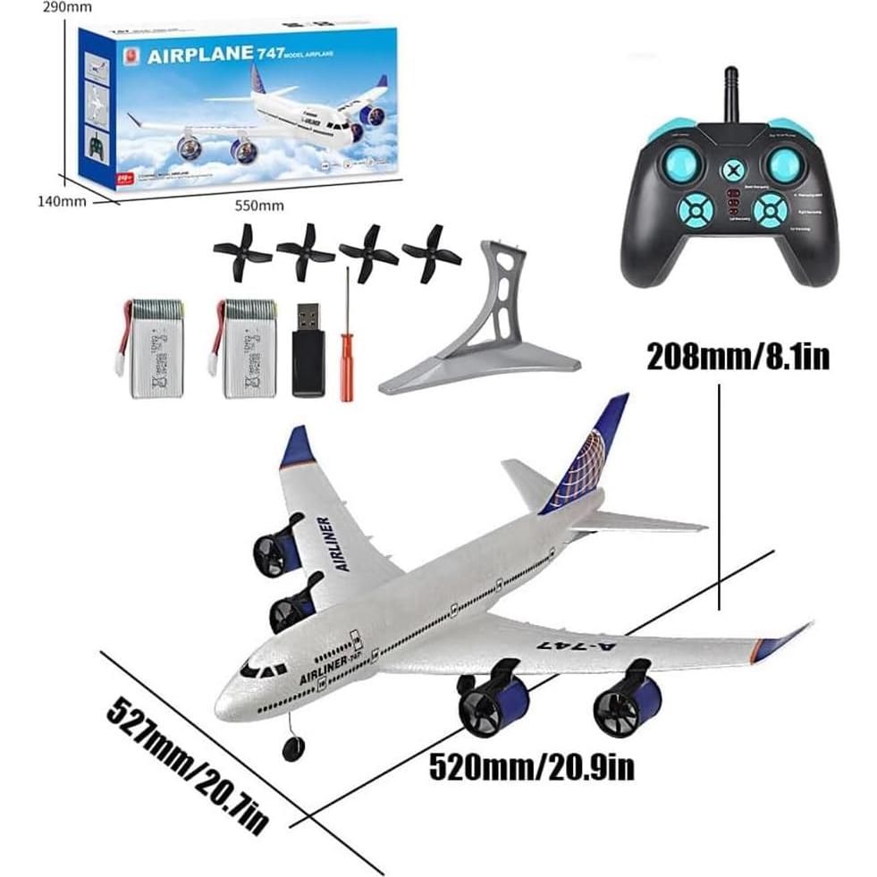 Avión Eléctrico RC Airbus A380/747 2.4G - EPP - 2 Baterías
