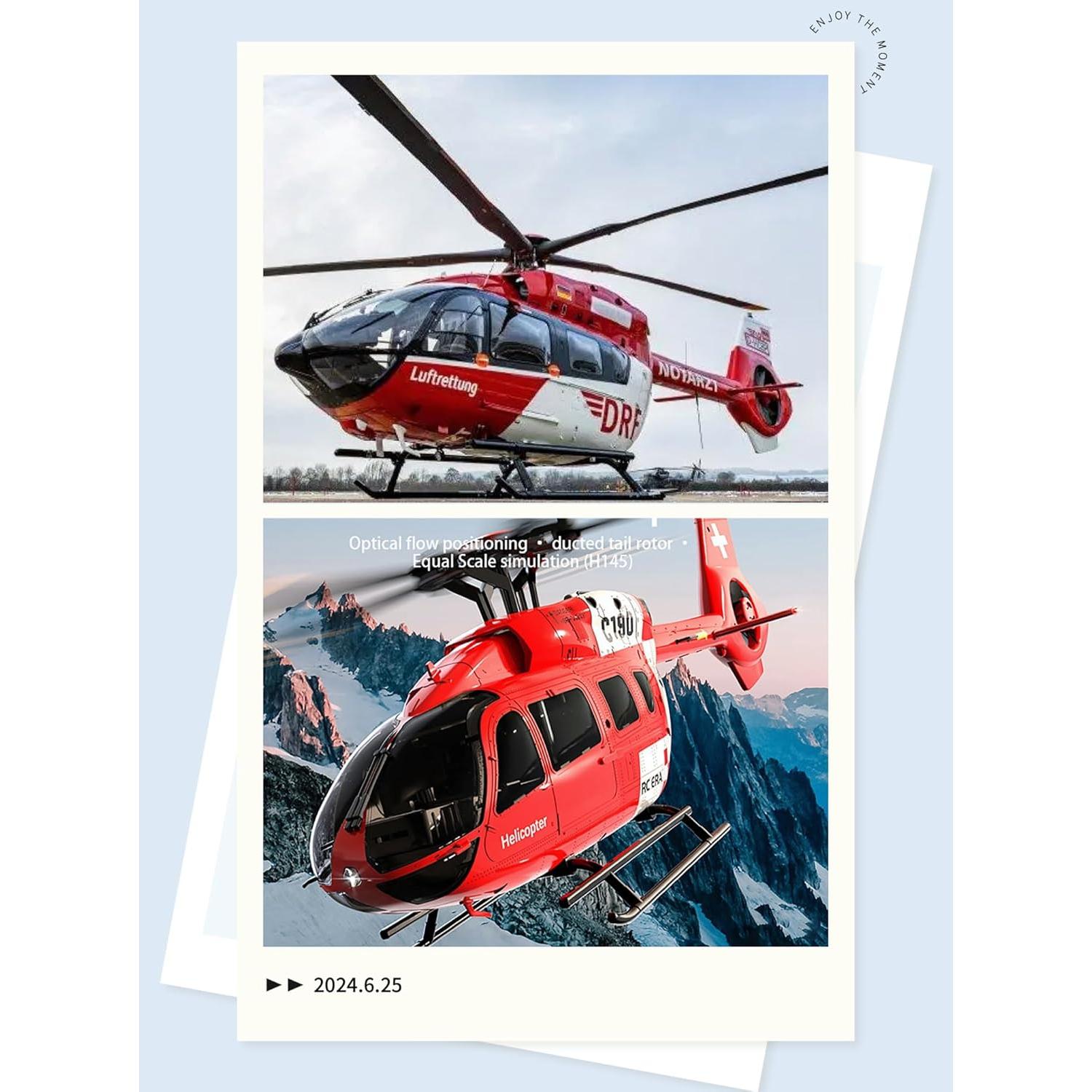 Helicóptero RC C190-SS-0101 RC ERA 6CH con Flotación Óptica